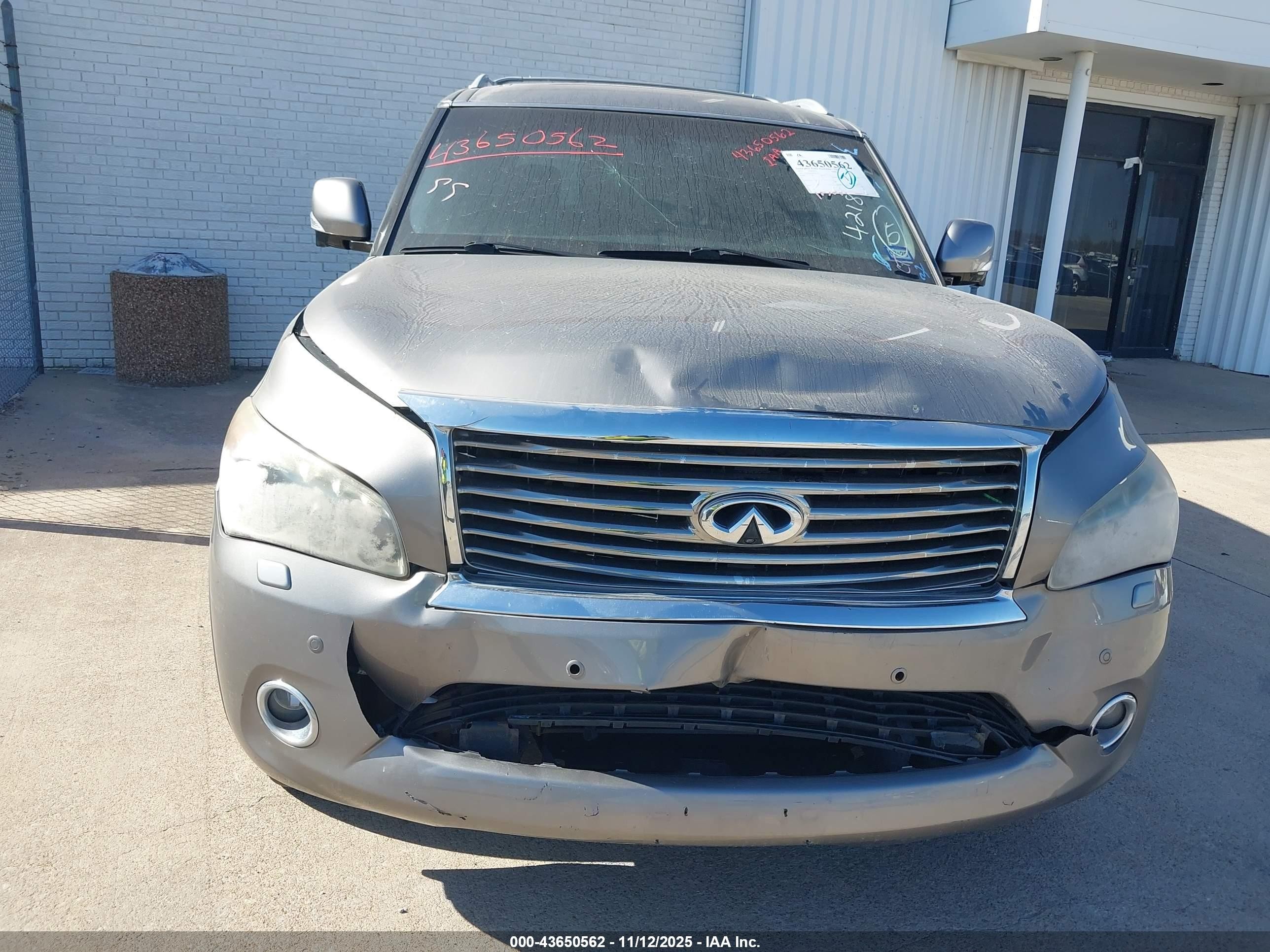 2014 Infiniti Qx80   Gray vin: JN8AZ2NE2E9063246