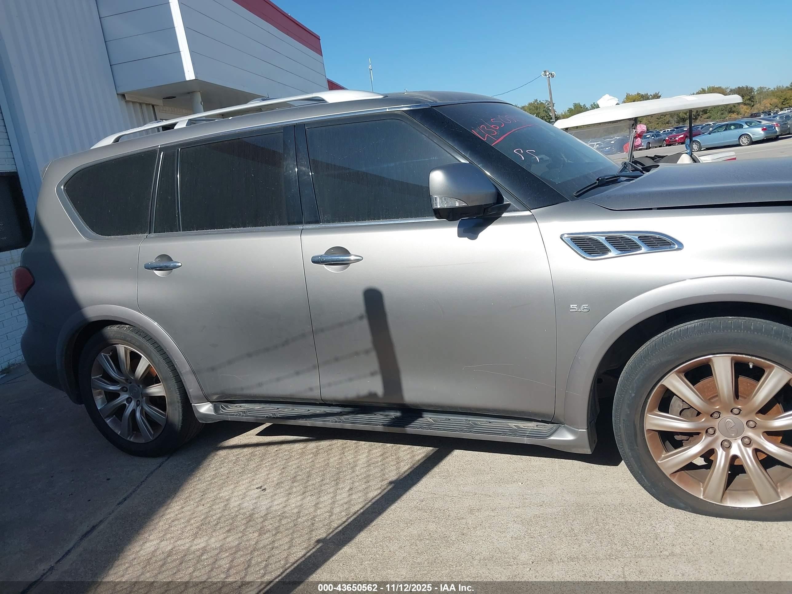 2014 Infiniti Qx80   Gray vin: JN8AZ2NE2E9063246