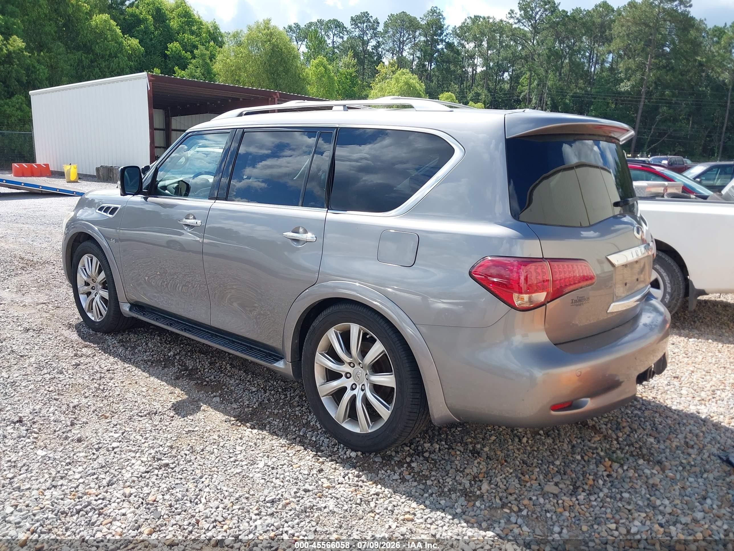 2014 Infiniti Qx80   Gray vin: JN8AZ2NE2E9063568
