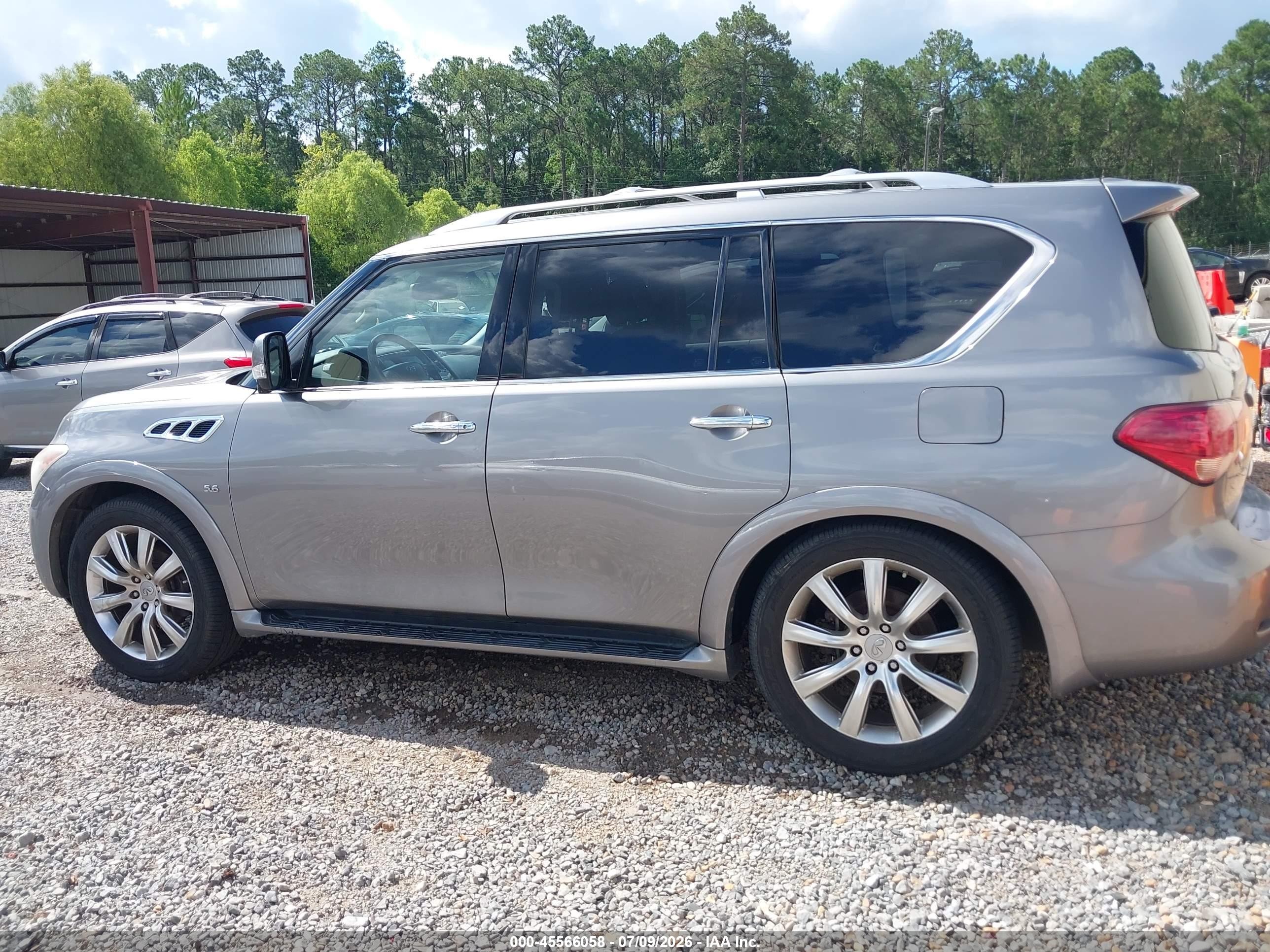 2014 Infiniti Qx80   Gray vin: JN8AZ2NE2E9063568