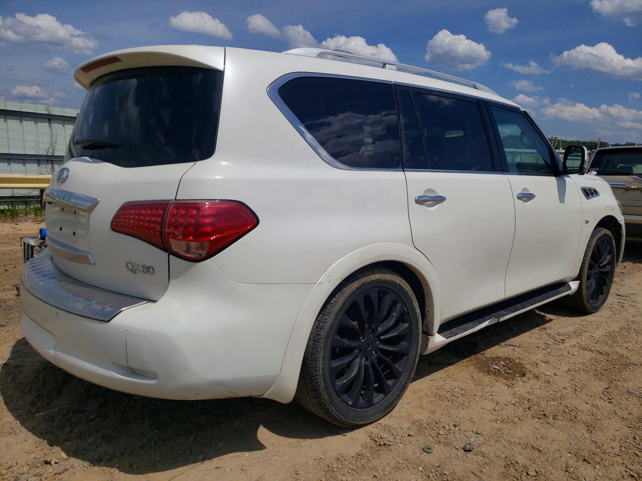 2015 Infiniti Qx80 Base White vin: JN8AZ2NE2F9080646