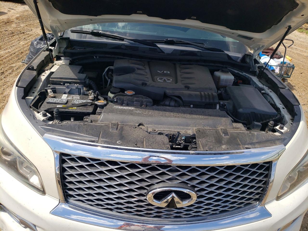 2015 Infiniti Qx80 Base White vin: JN8AZ2NE2F9080646