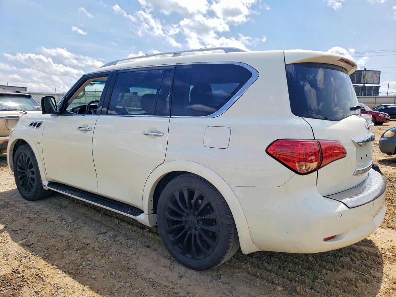 2015 Infiniti Qx80 Base White vin: JN8AZ2NE2F9080646