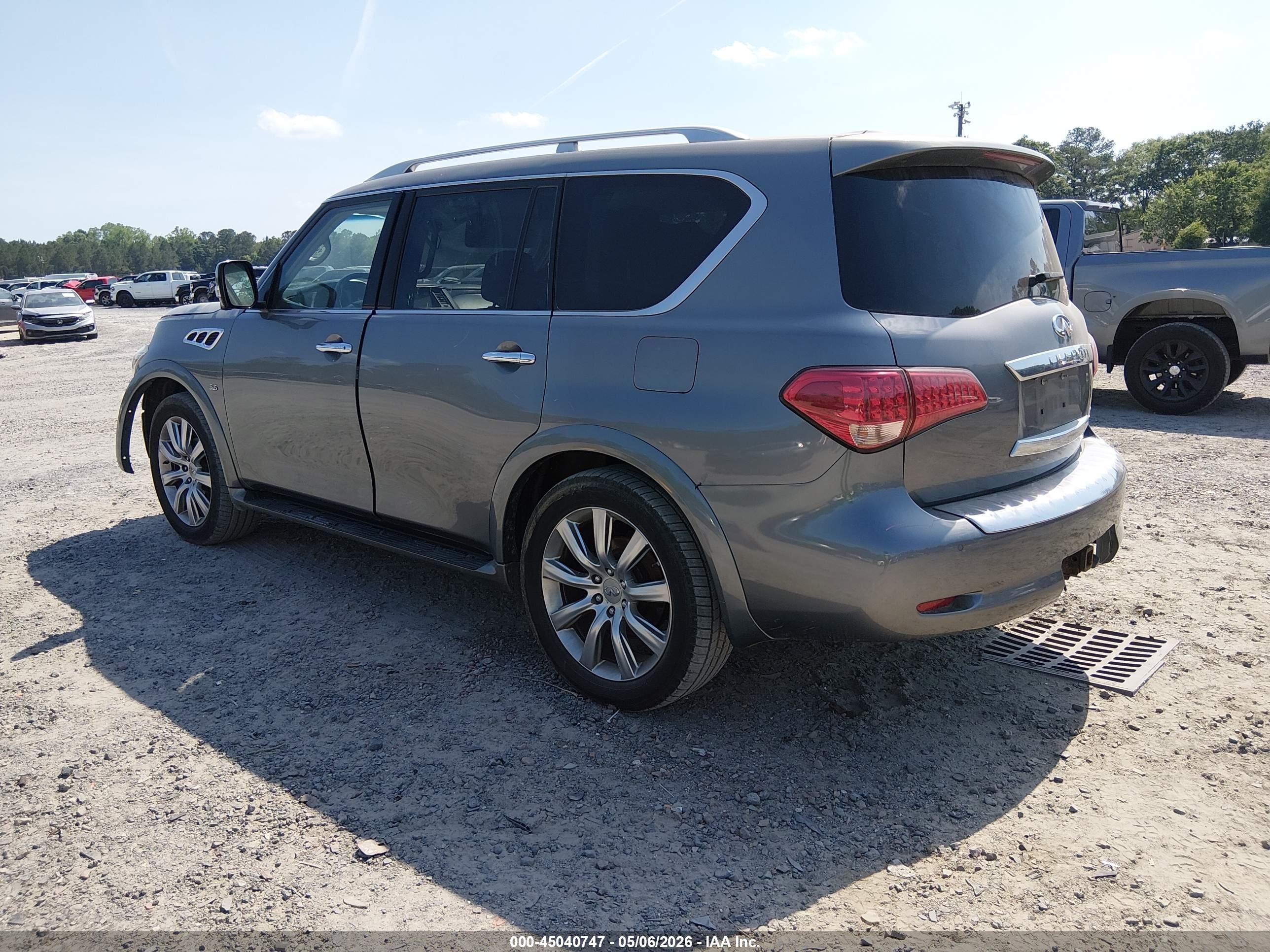 2015 Infiniti Qx80 Limited Gray vin: JN8AZ2NE2F9082817