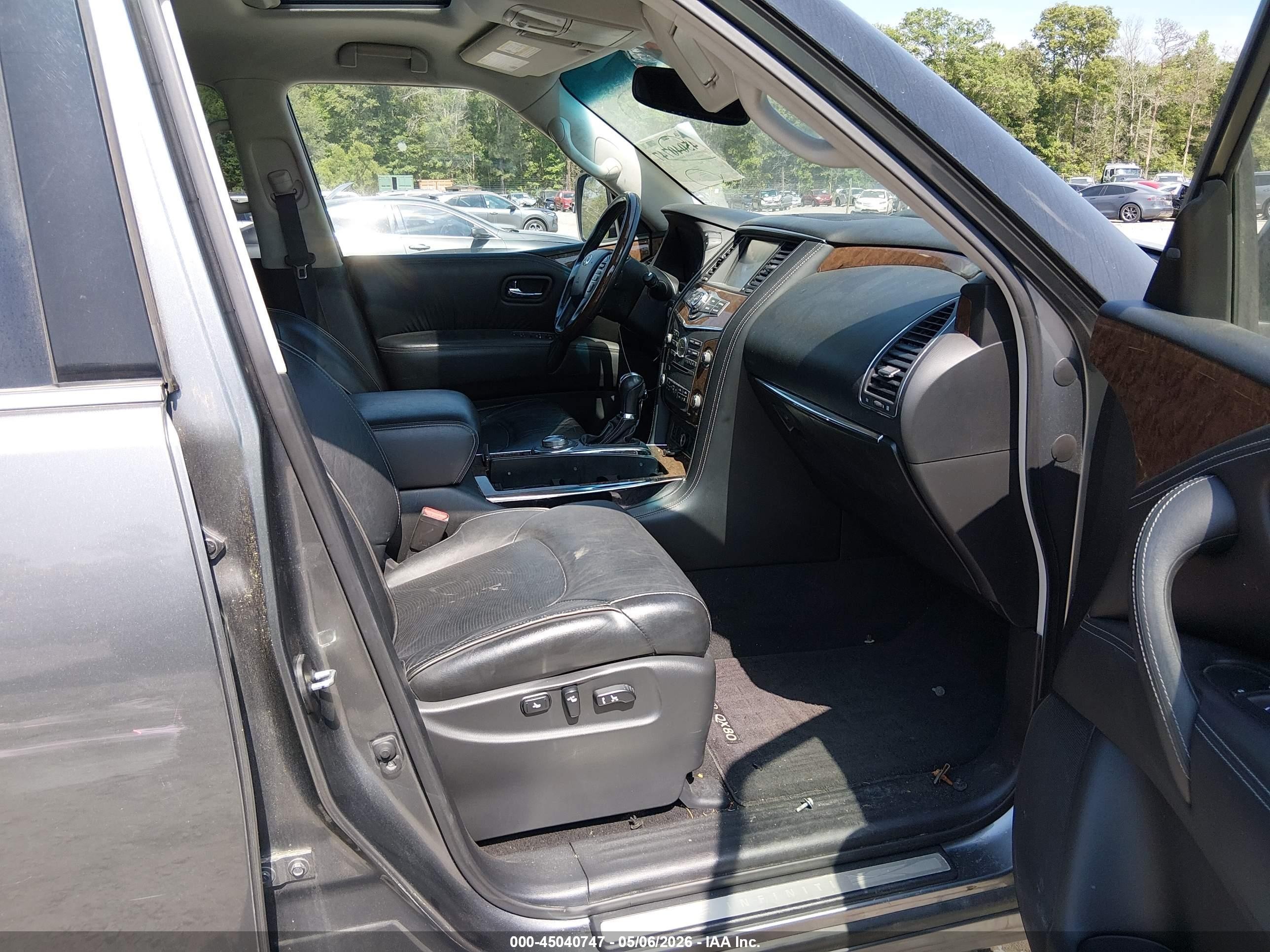 2015 Infiniti Qx80 Limited Gray vin: JN8AZ2NE2F9082817