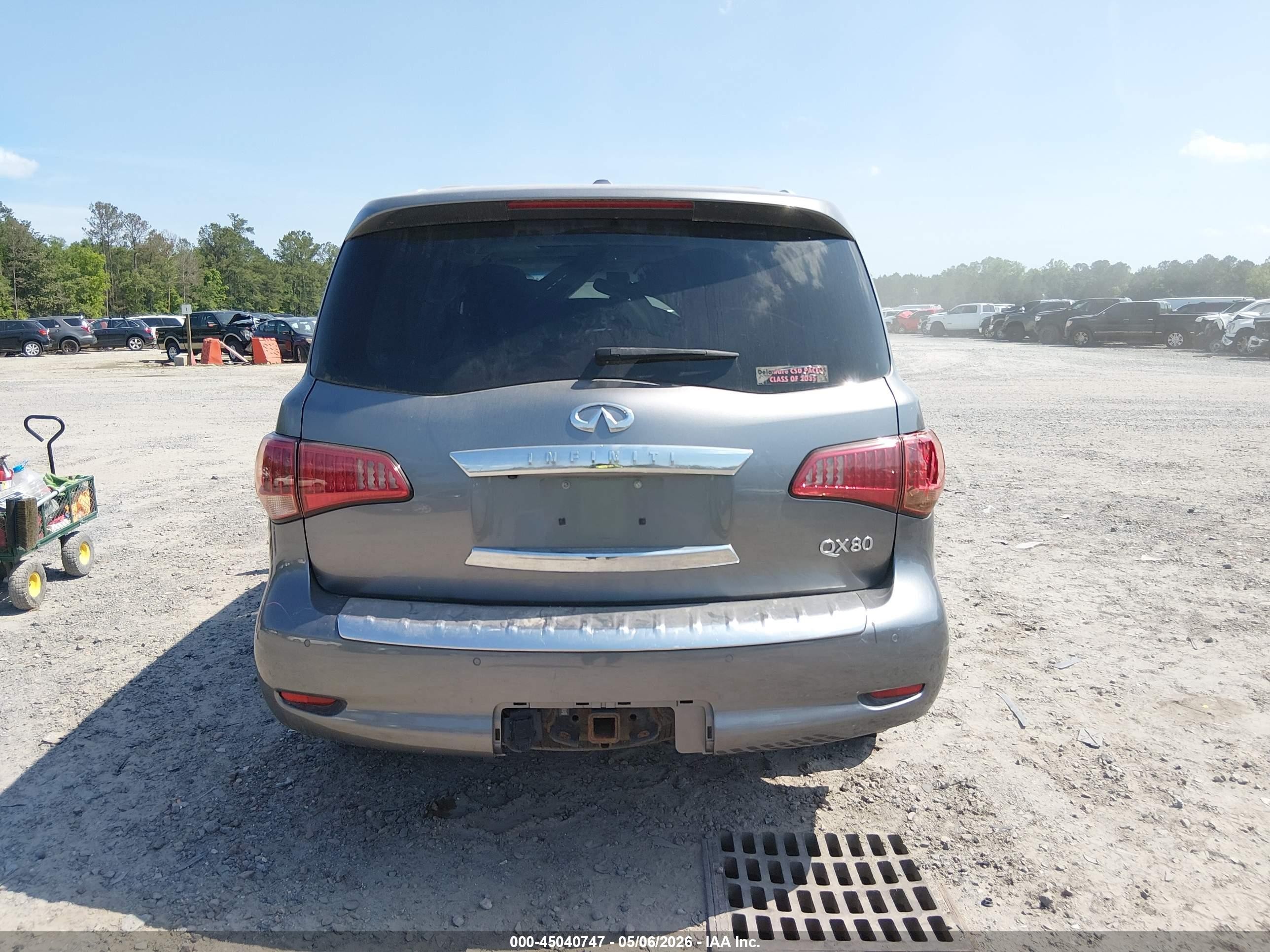 2015 Infiniti Qx80 Limited Gray vin: JN8AZ2NE2F9082817