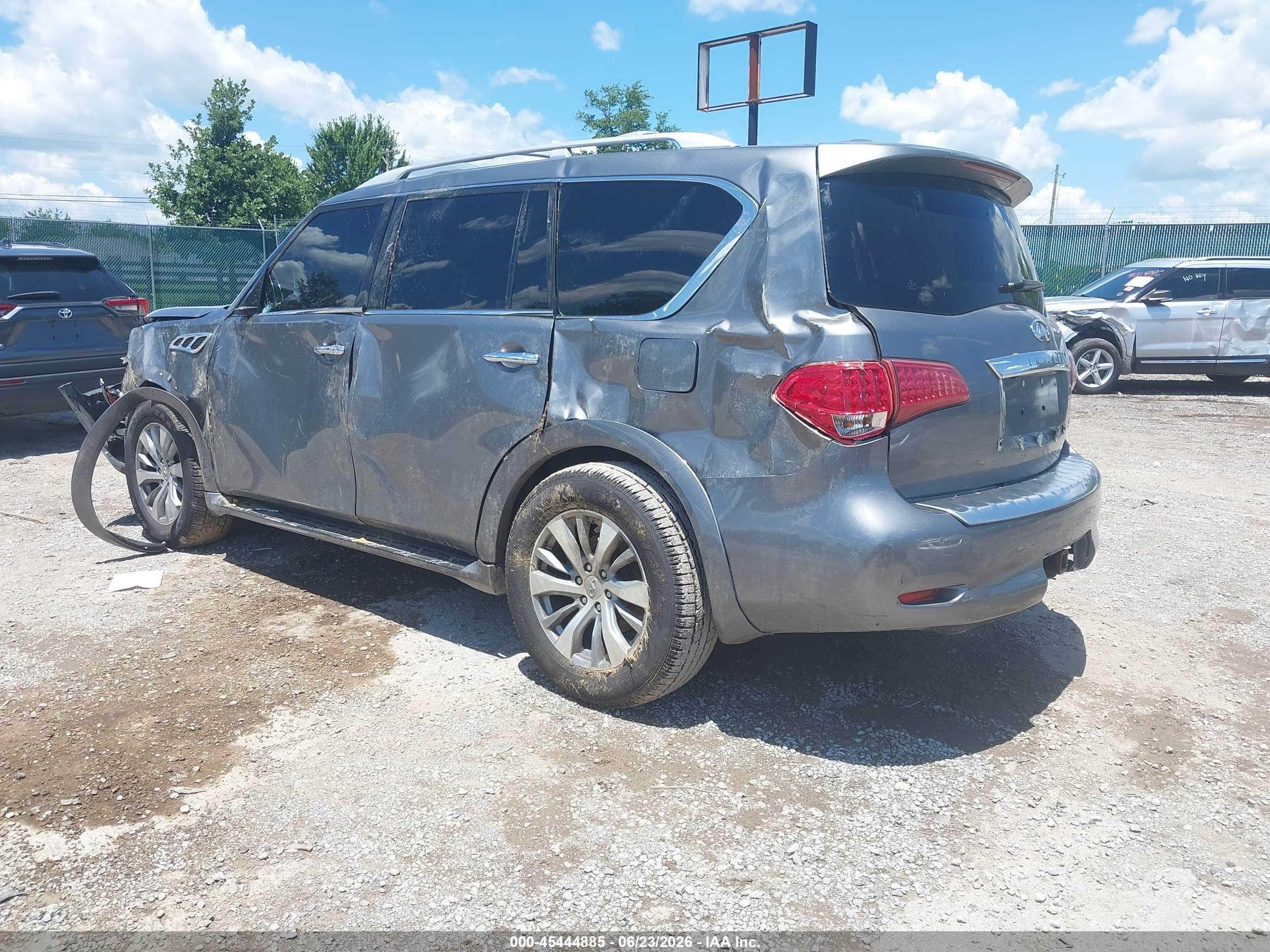 2015 Infiniti Qx80   Gray vin: JN8AZ2NE2F9083417