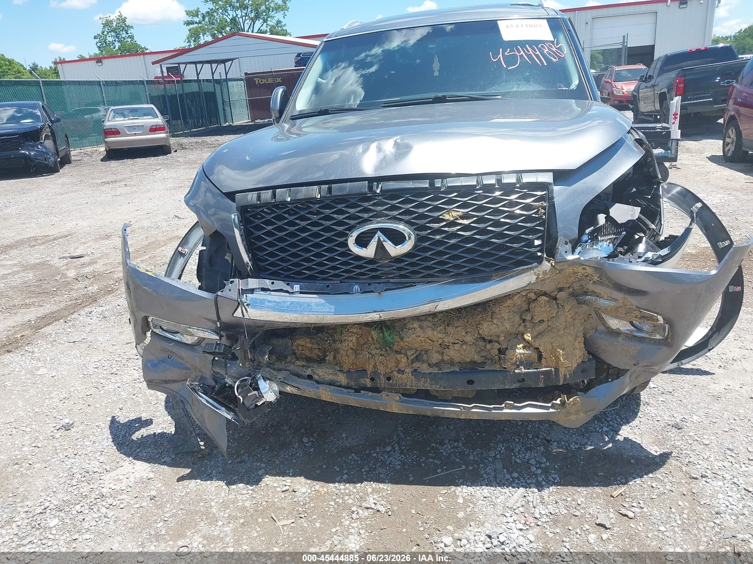 2015 Infiniti Qx80   Gray vin: JN8AZ2NE2F9083417