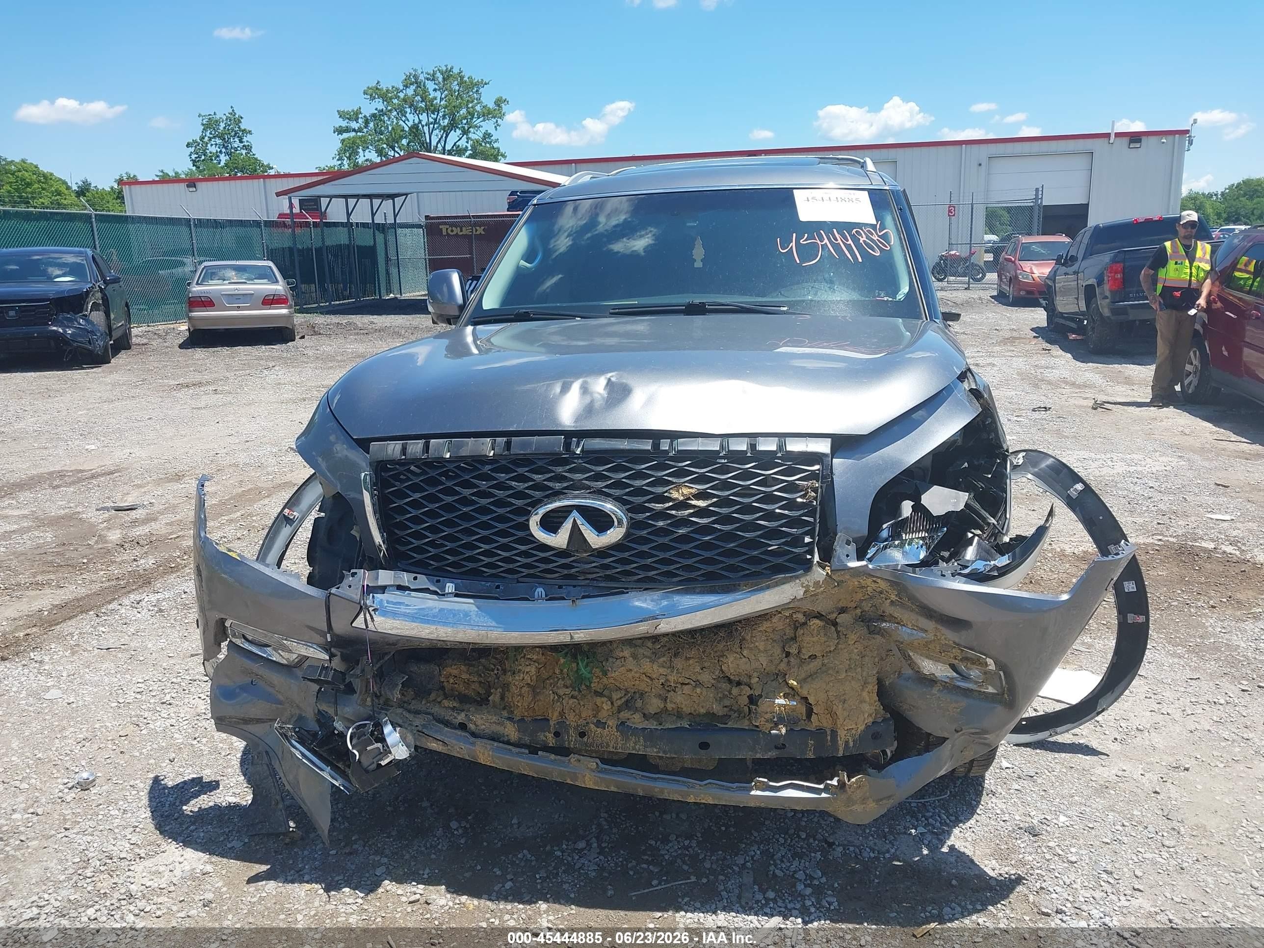 2015 Infiniti Qx80   Gray vin: JN8AZ2NE2F9083417