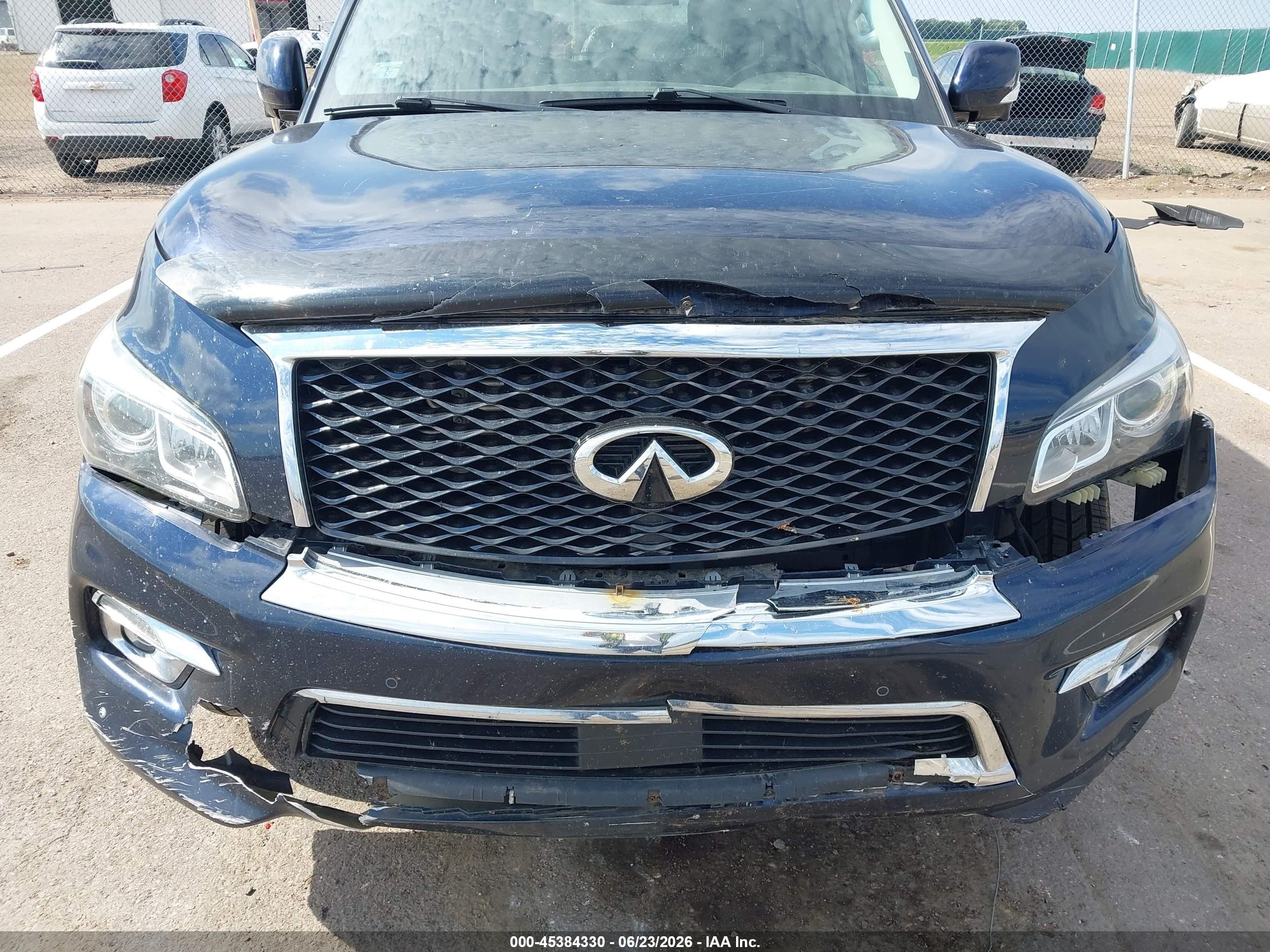 2015 Infiniti Qx80 Limited Dark Blue vin: JN8AZ2NE2F9086463