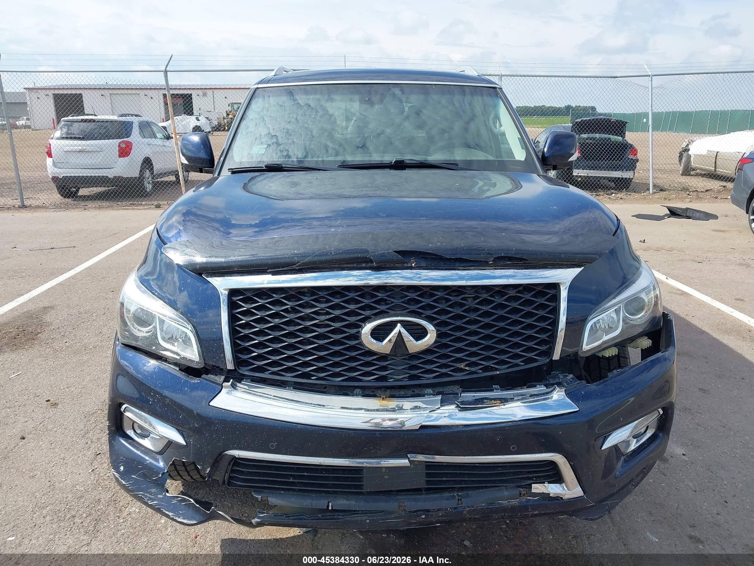 2015 Infiniti Qx80 Limited Dark Blue vin: JN8AZ2NE2F9086463
