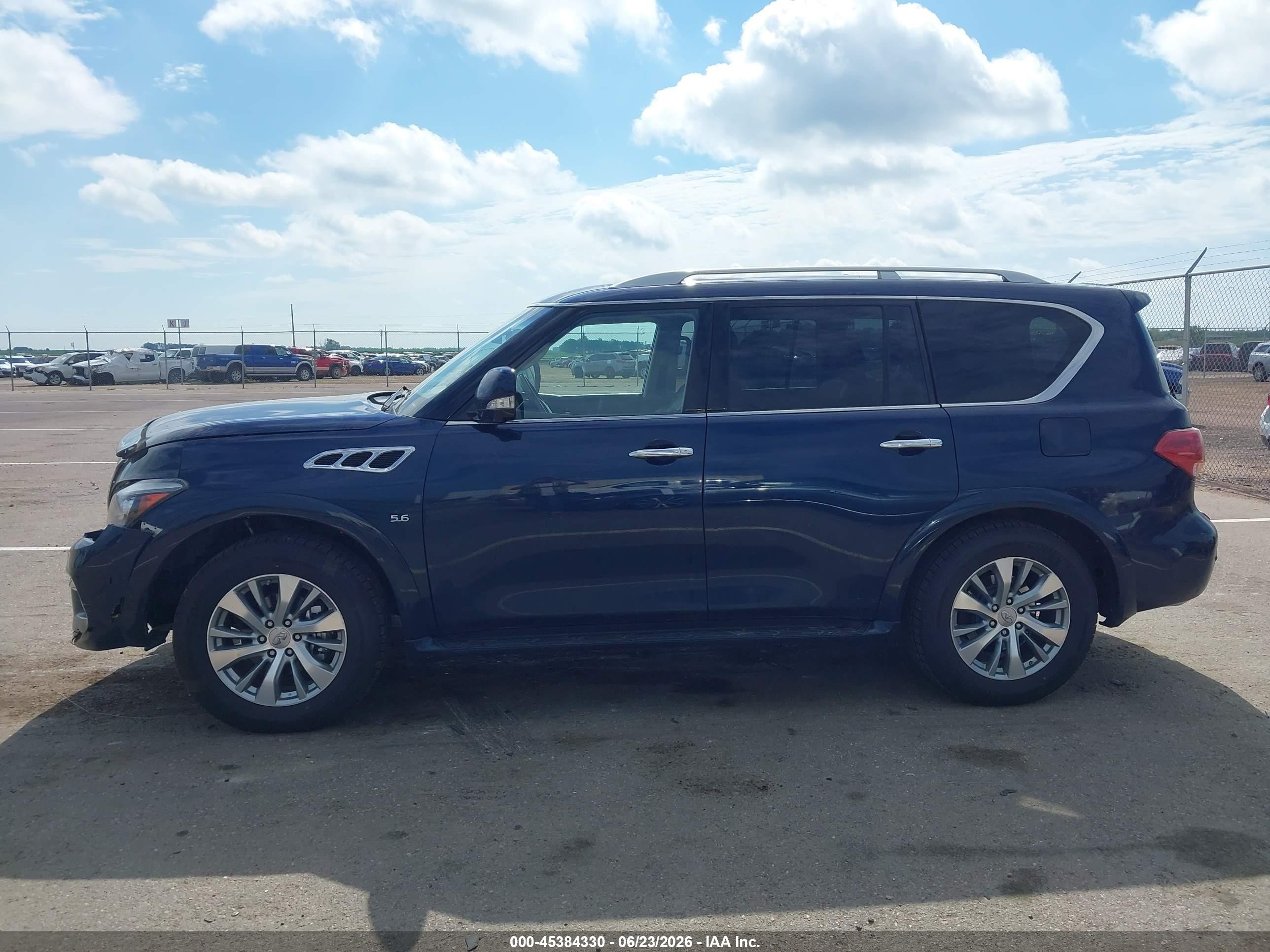 2015 Infiniti Qx80 Limited Dark Blue vin: JN8AZ2NE2F9086463
