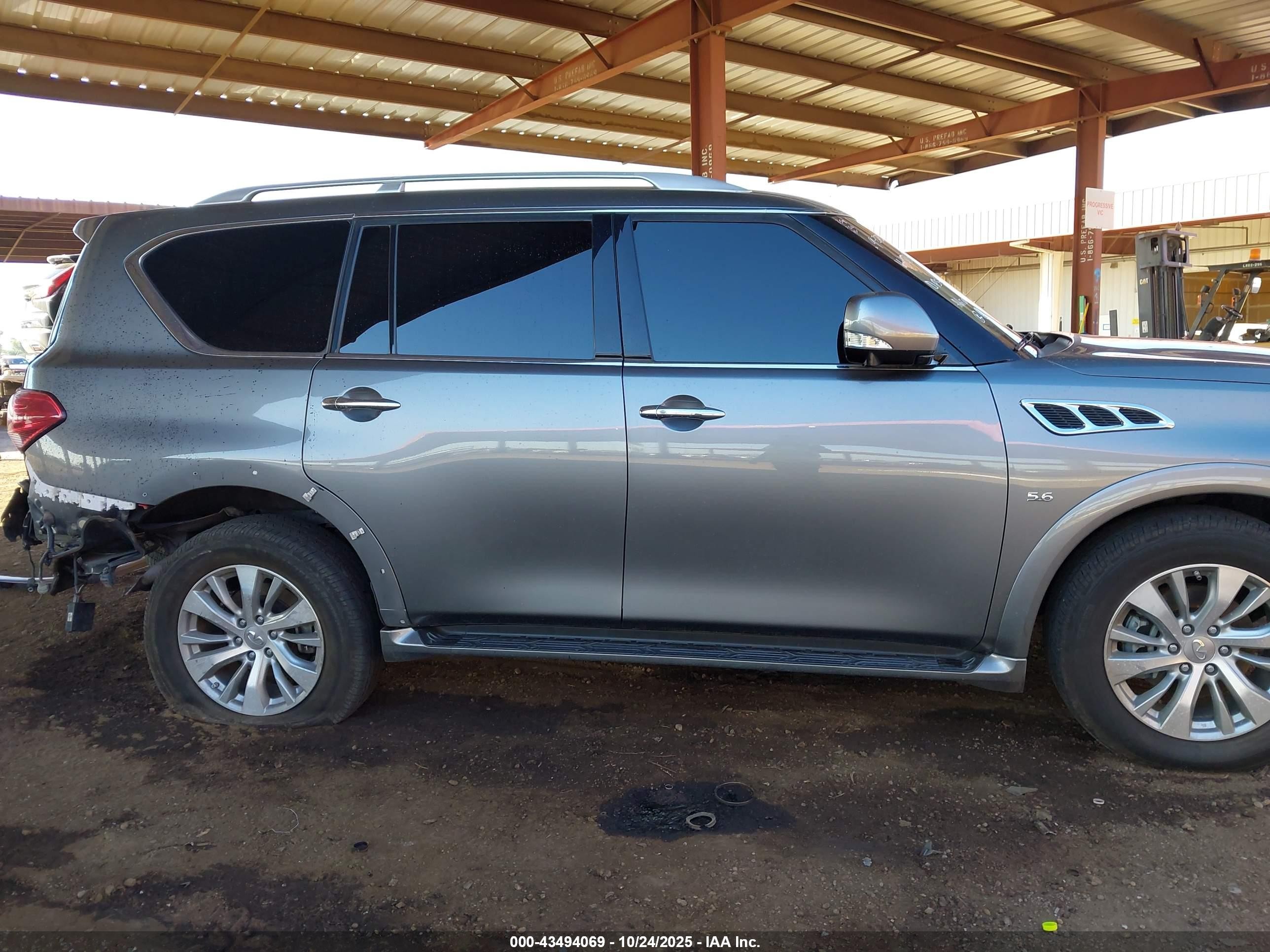 2017 Infiniti Qx80   Серый vin: JN8AZ2NE2H9152688