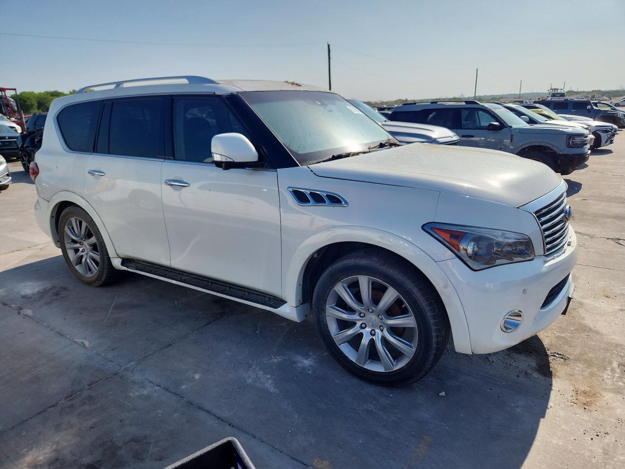 2011 Infiniti Qx56 Base White vin: JN8AZ2NE3B9005111
