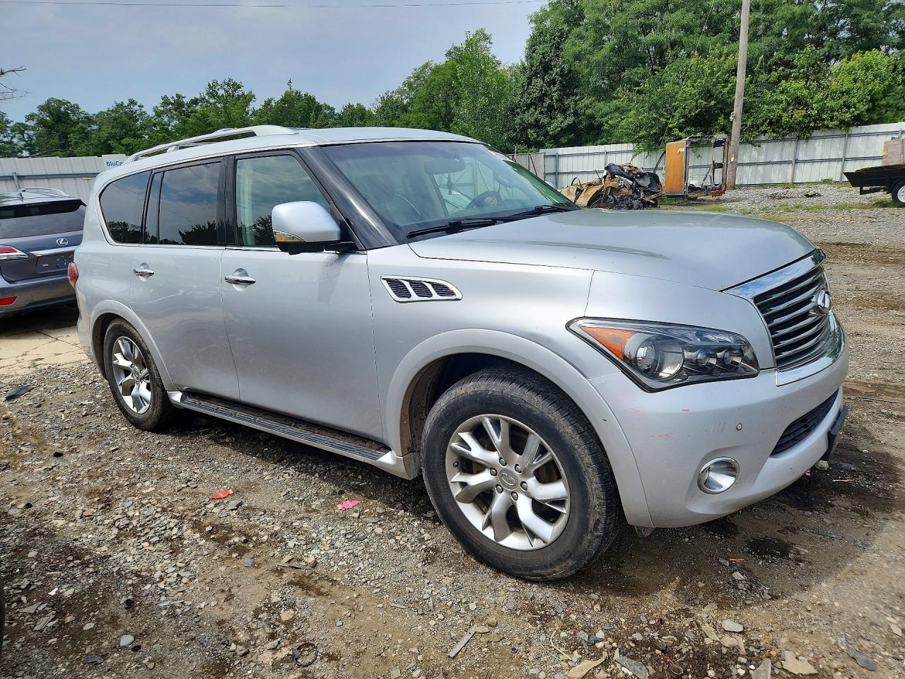 2011 Infiniti Qx56 Base Silver vin: JN8AZ2NE3B9005531