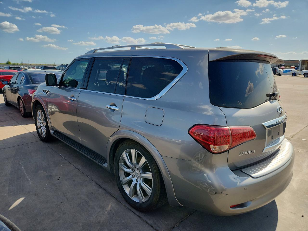 2012 Infiniti Qx56 Base Silver vin: JN8AZ2NE3C9015039