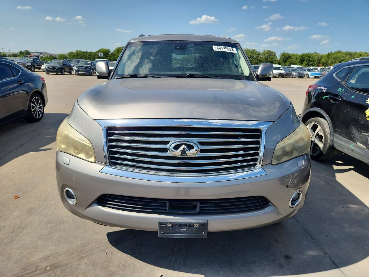 2012 Infiniti Qx56 Base Silver vin: JN8AZ2NE3C9015039