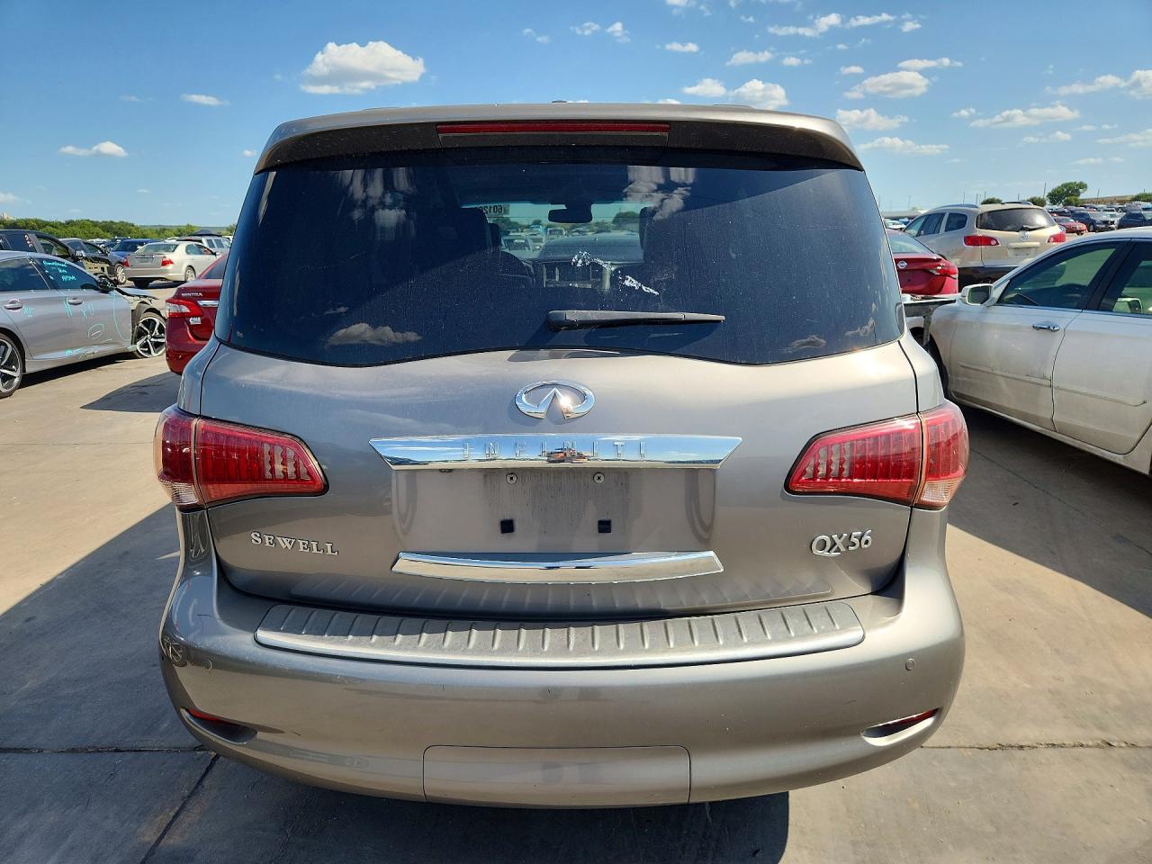2012 Infiniti Qx56 Base Silver vin: JN8AZ2NE3C9015039