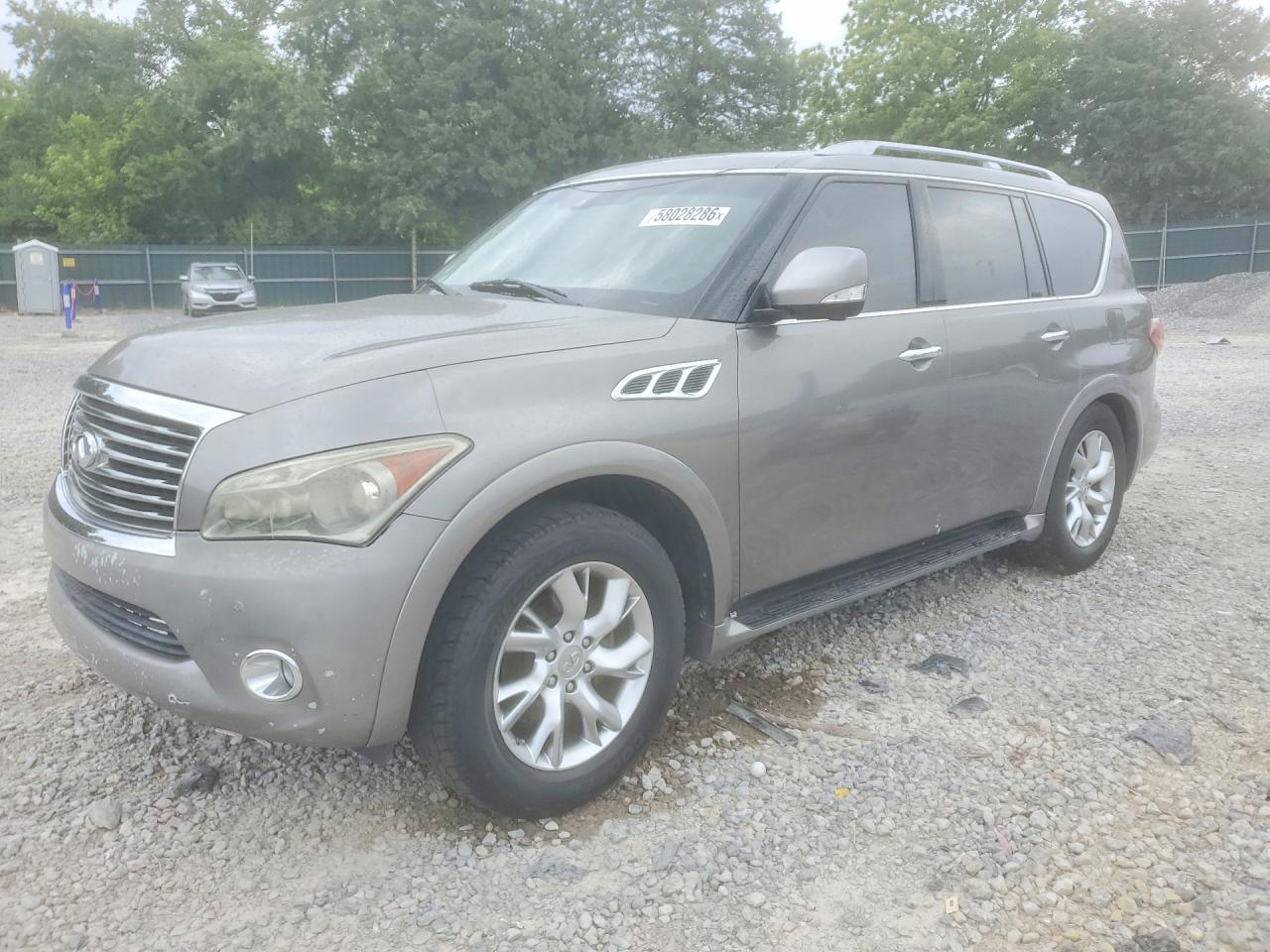 2012 Infiniti Qx56 Base Gray vin: JN8AZ2NE3C9017549