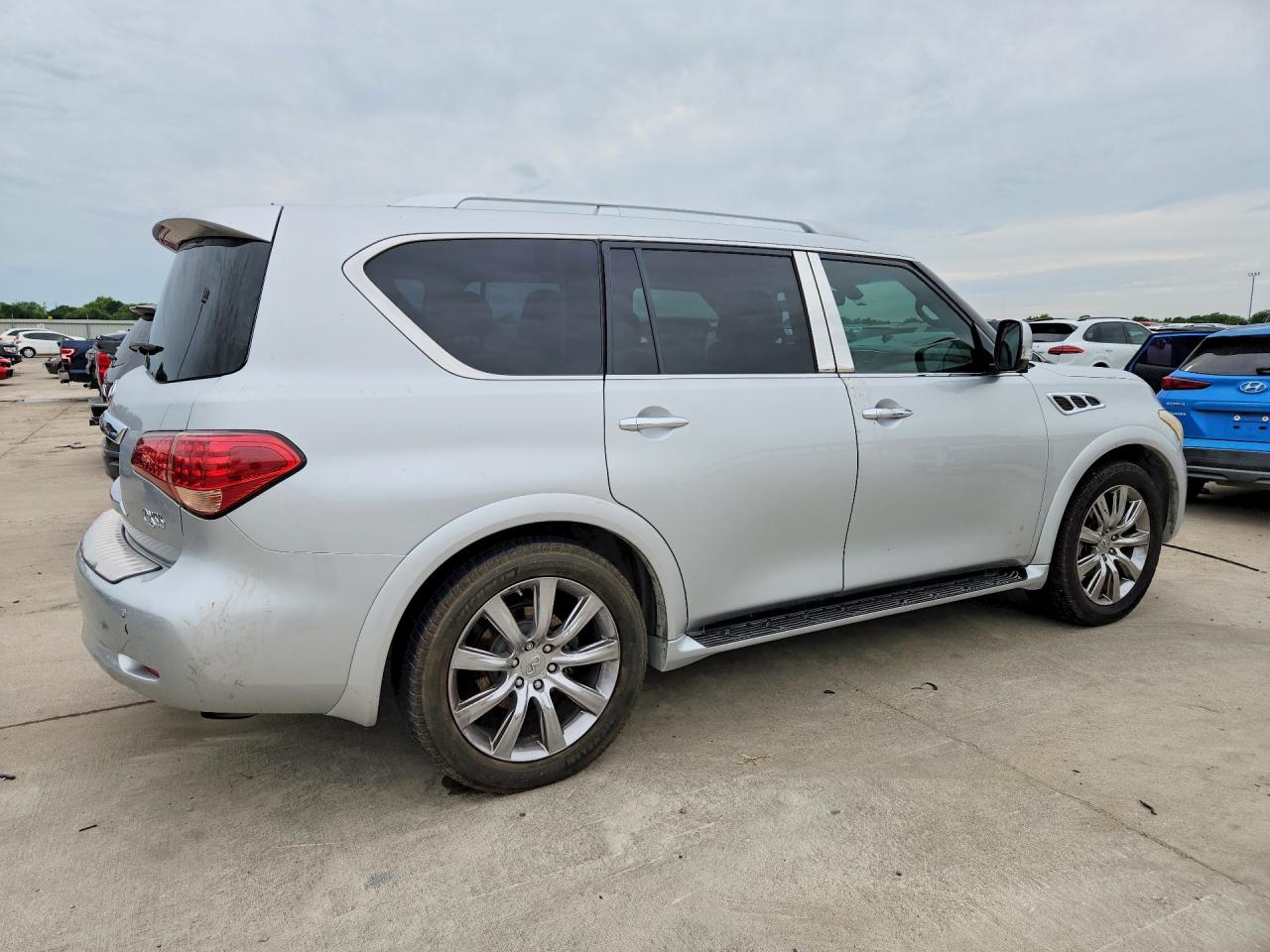 2012 Infiniti Qx56 Base Silver vin: JN8AZ2NE3C9018216