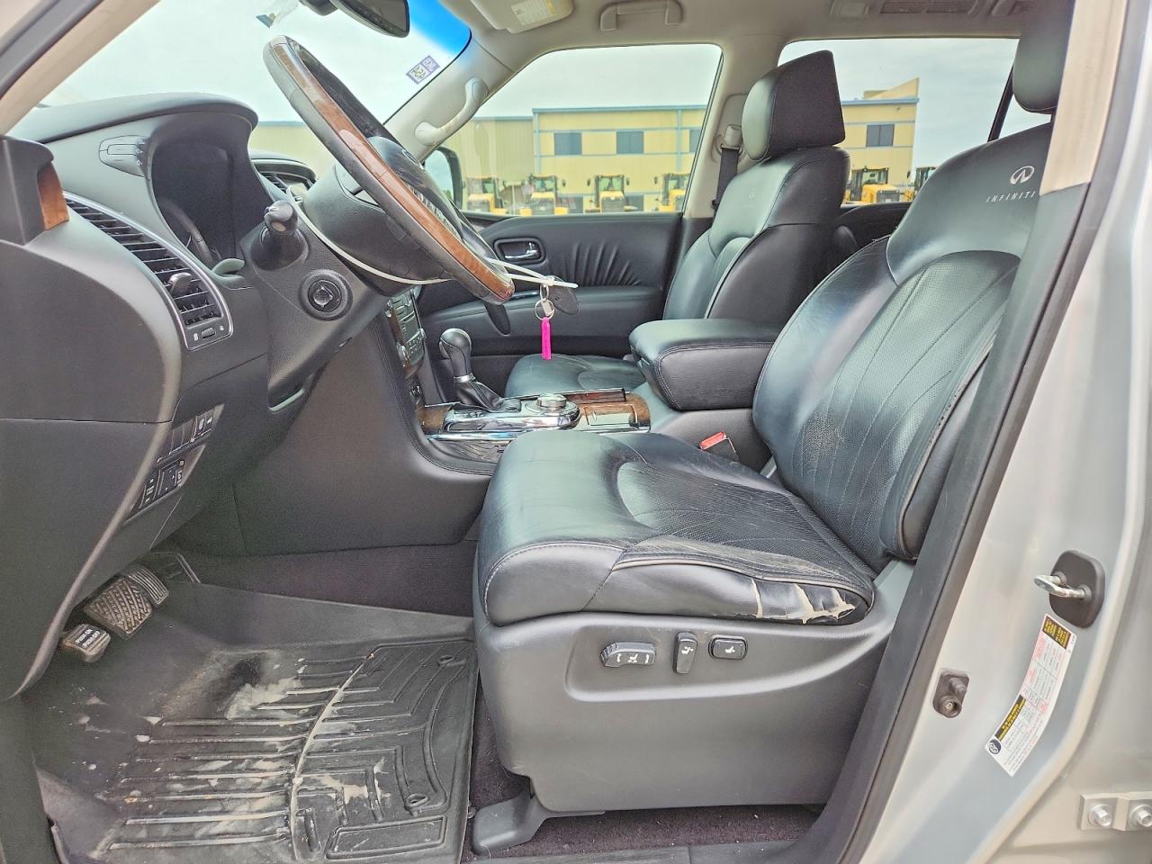 2012 Infiniti Qx56 Base Silver vin: JN8AZ2NE3C9018216
