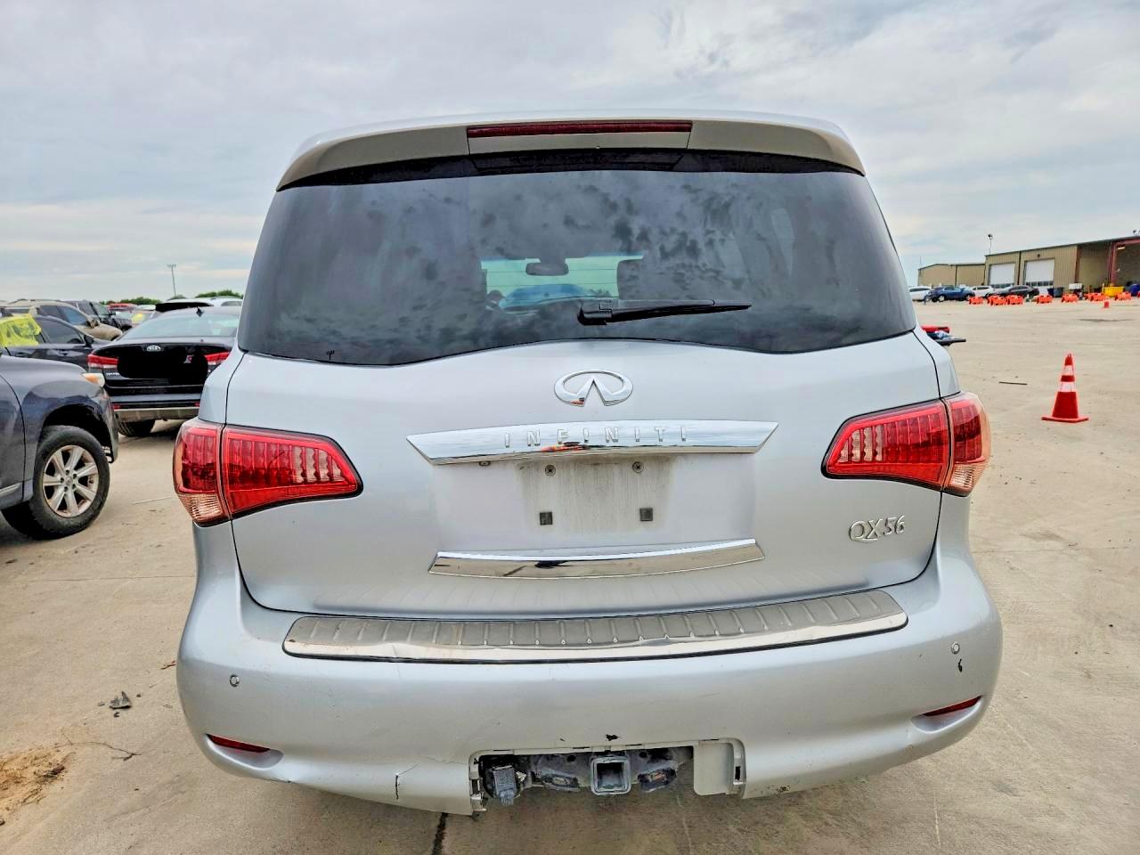 2012 Infiniti Qx56 Base Silver vin: JN8AZ2NE3C9018216