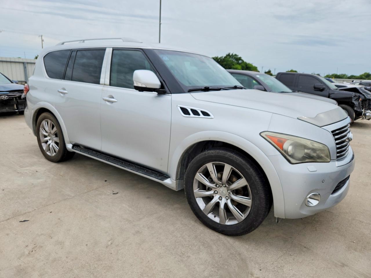 2012 Infiniti Qx56 Base Silver vin: JN8AZ2NE3C9018216