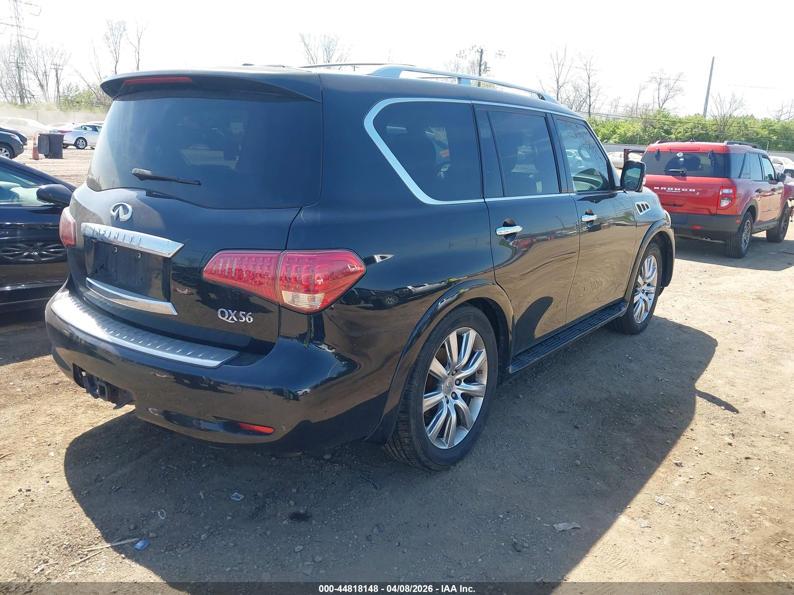 2012 Infiniti Qx56   Black vin: JN8AZ2NE3C9019298