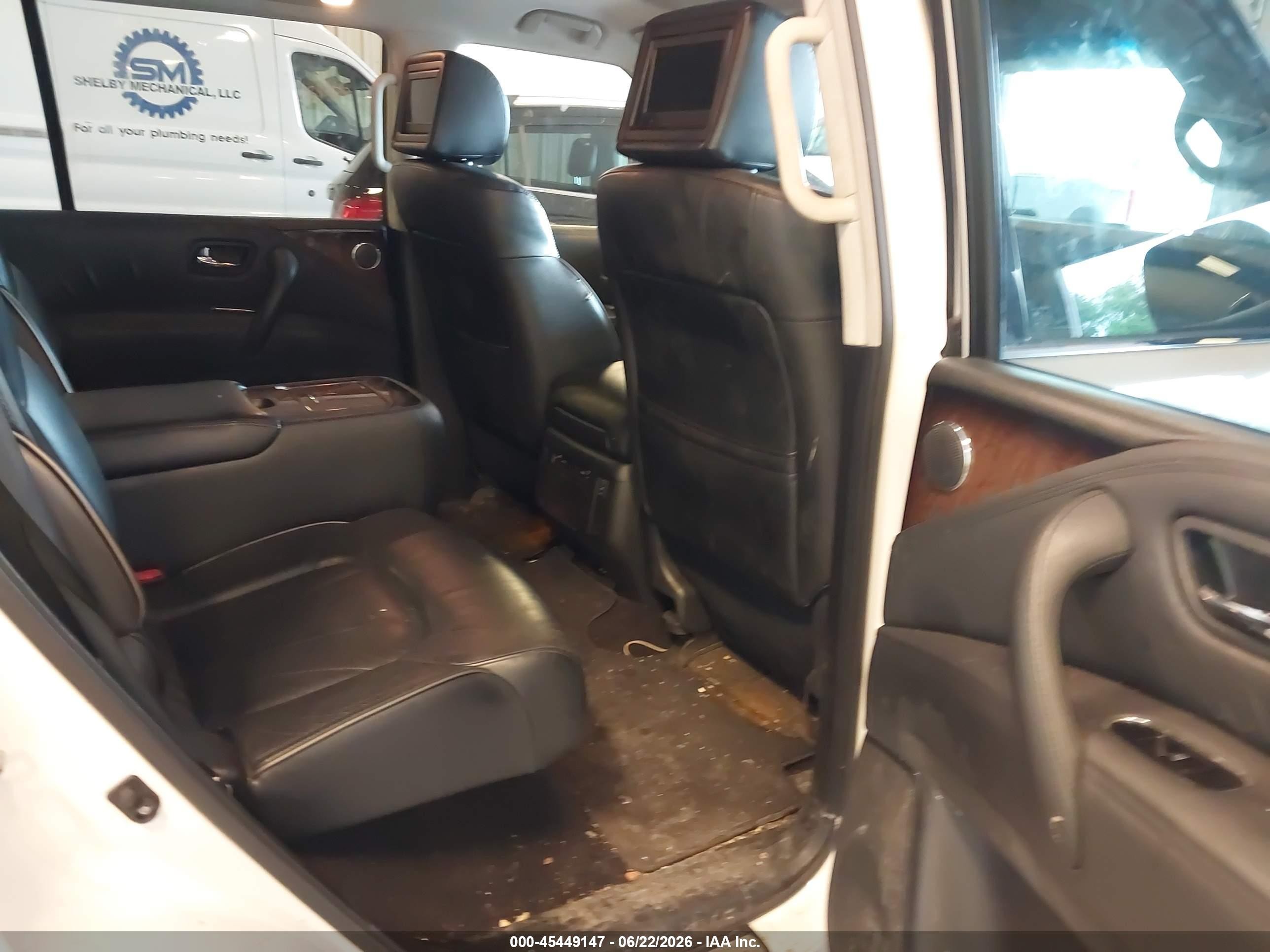 2012 Infiniti Qx56   White vin: JN8AZ2NE3C9021844