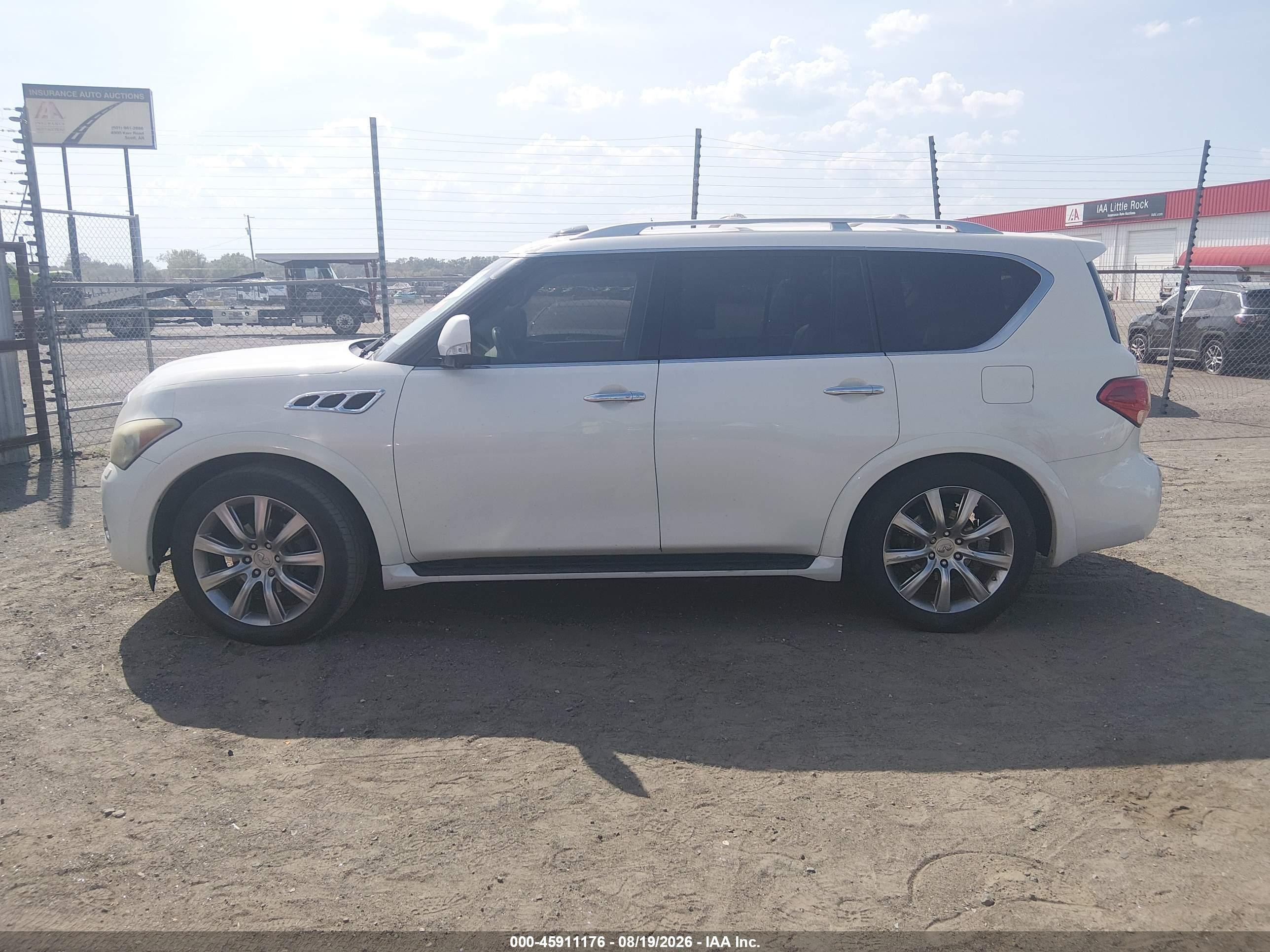 2012 Infiniti Qx56   White vin: JN8AZ2NE3C9022640