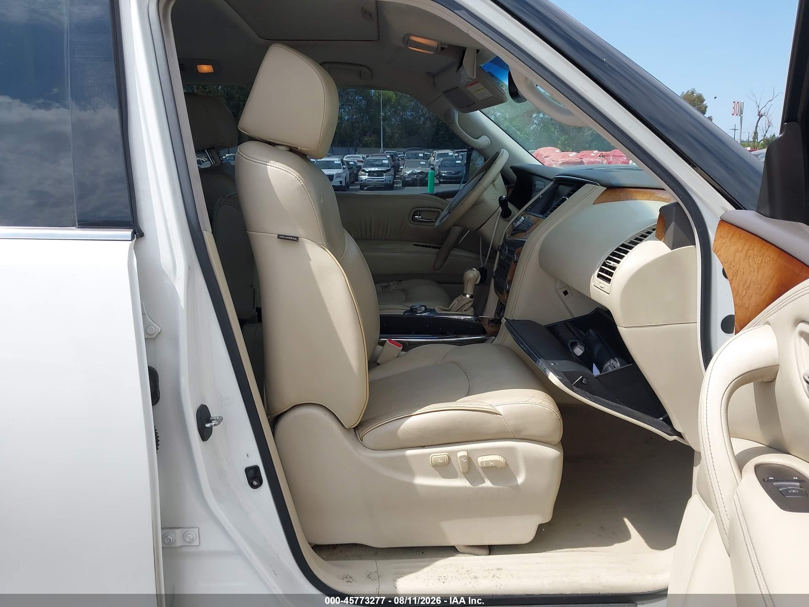 2013 Infiniti Qx56   White vin: JN8AZ2NE3D9040184