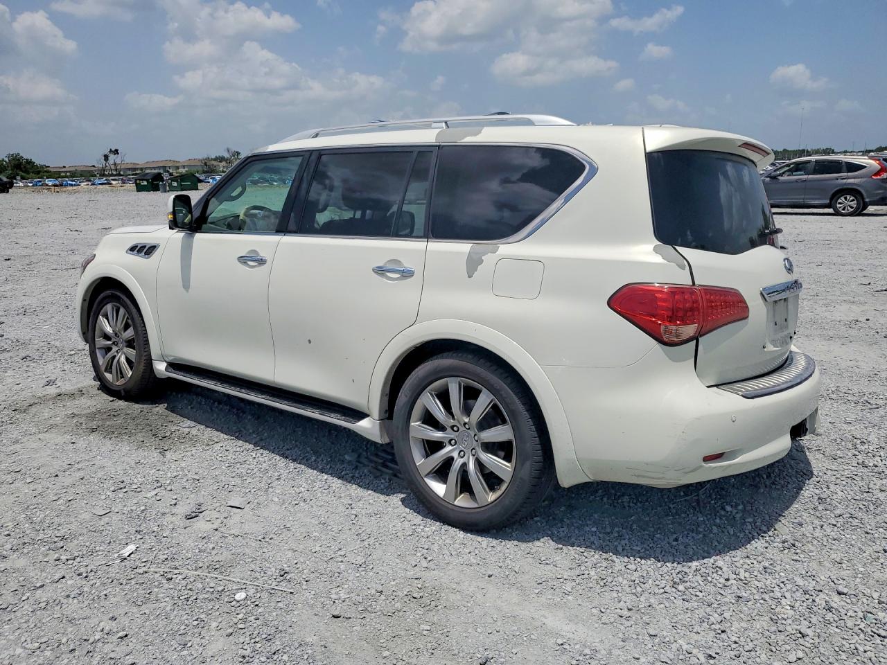 2013 Infiniti Qx56 Base White vin: JN8AZ2NE3D9042209