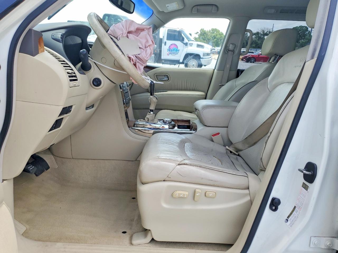 2013 Infiniti Qx56 Base White vin: JN8AZ2NE3D9042209