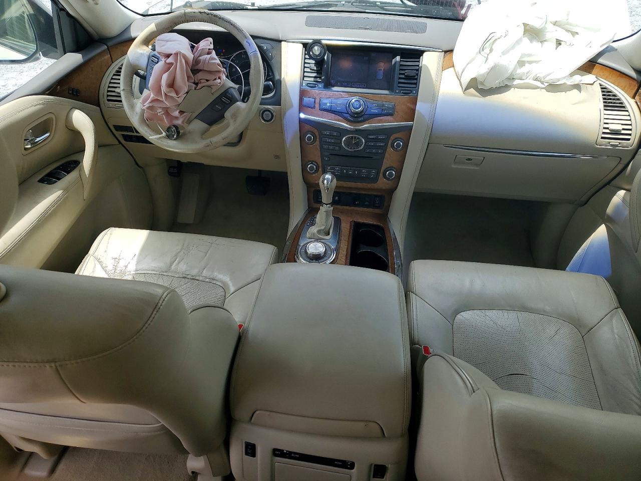 2013 Infiniti Qx56 Base White vin: JN8AZ2NE3D9042209