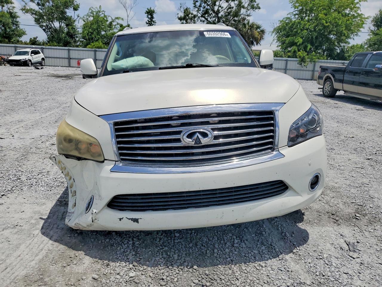 2013 Infiniti Qx56 Base White vin: JN8AZ2NE3D9042209
