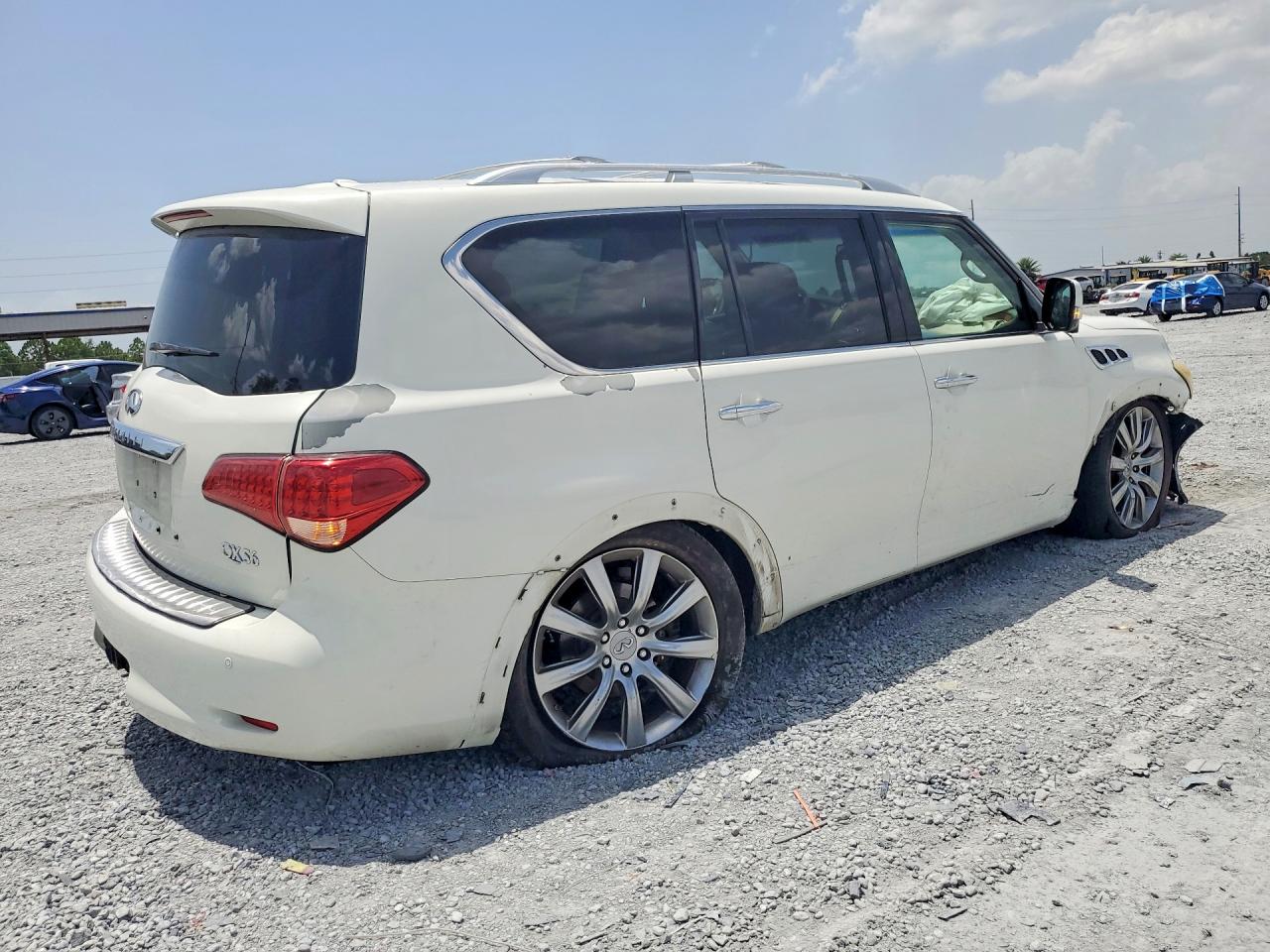 2013 Infiniti Qx56 Base White vin: JN8AZ2NE3D9042209