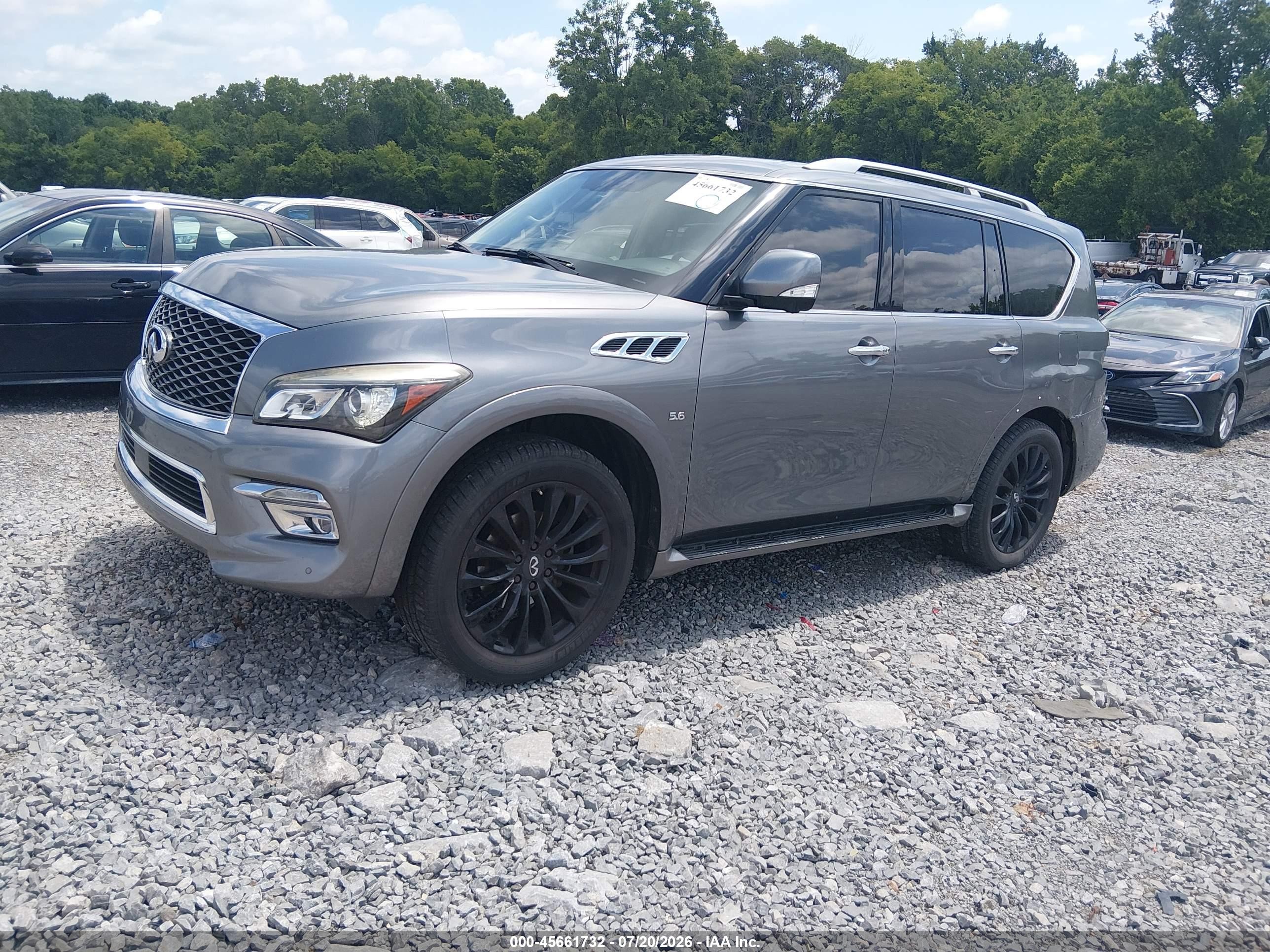 2015 Infiniti Qx80 Серый vin: JN8AZ2NE3F9081160