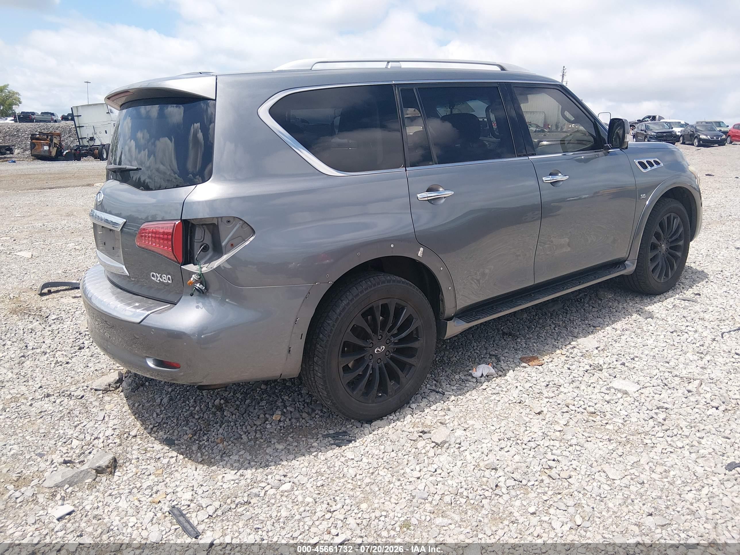 2015 Infiniti Qx80 Серый vin: JN8AZ2NE3F9081160