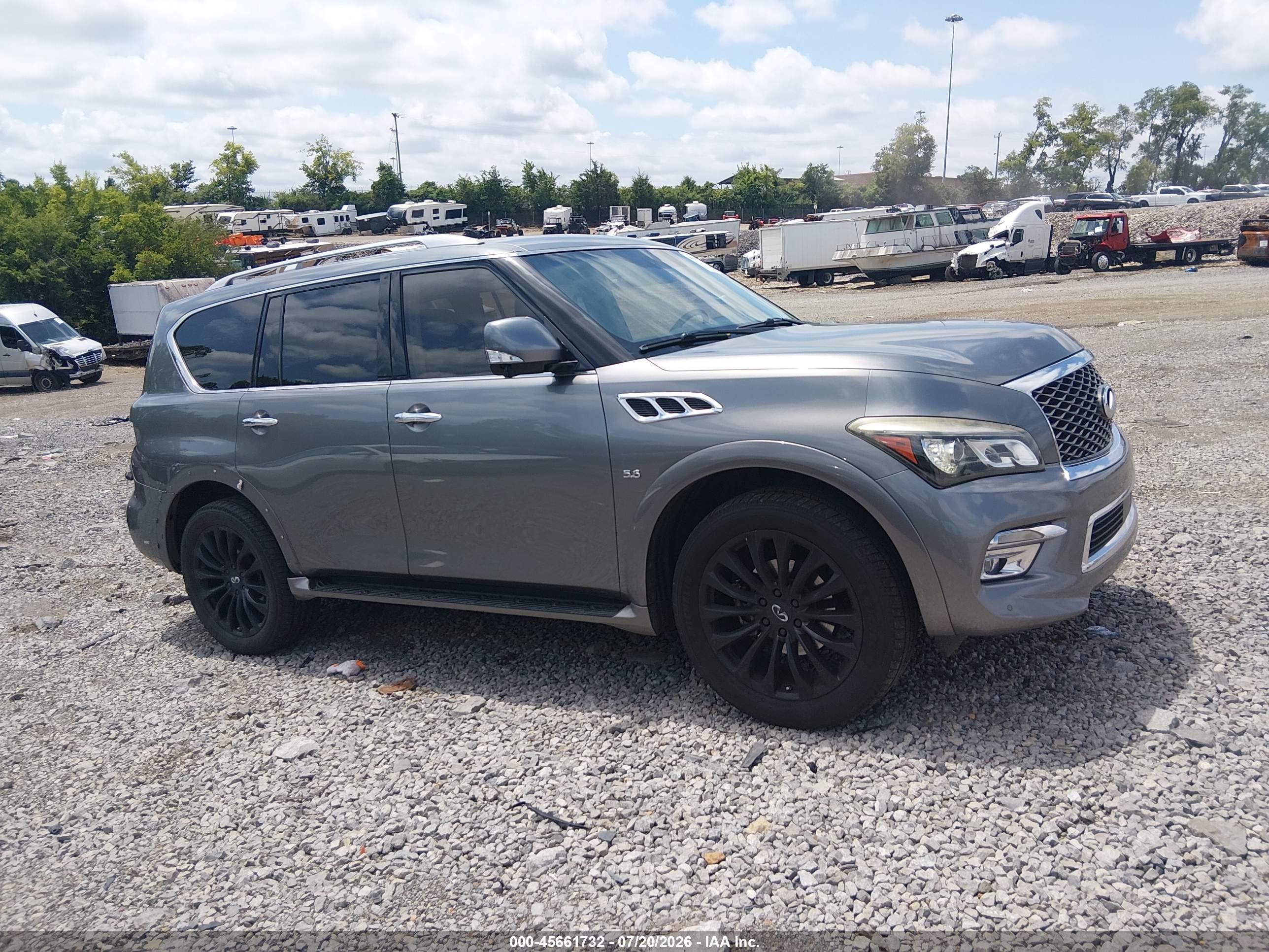 2015 Infiniti Qx80 Серый vin: JN8AZ2NE3F9081160