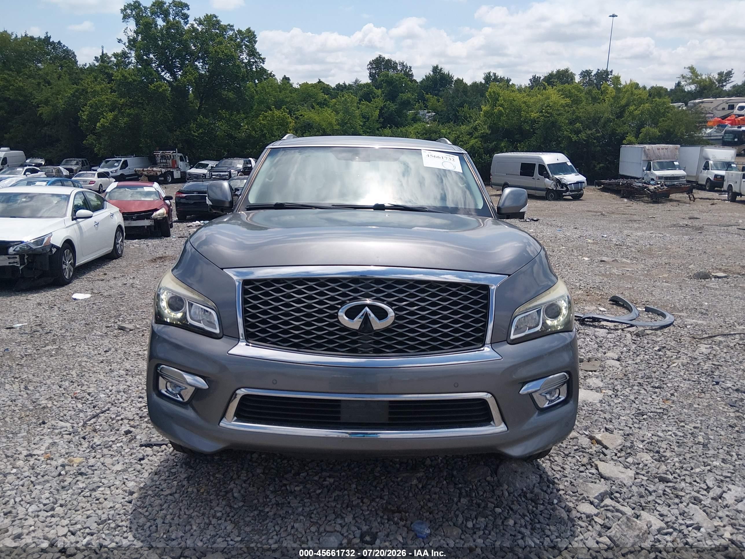 2015 Infiniti Qx80 Серый vin: JN8AZ2NE3F9081160