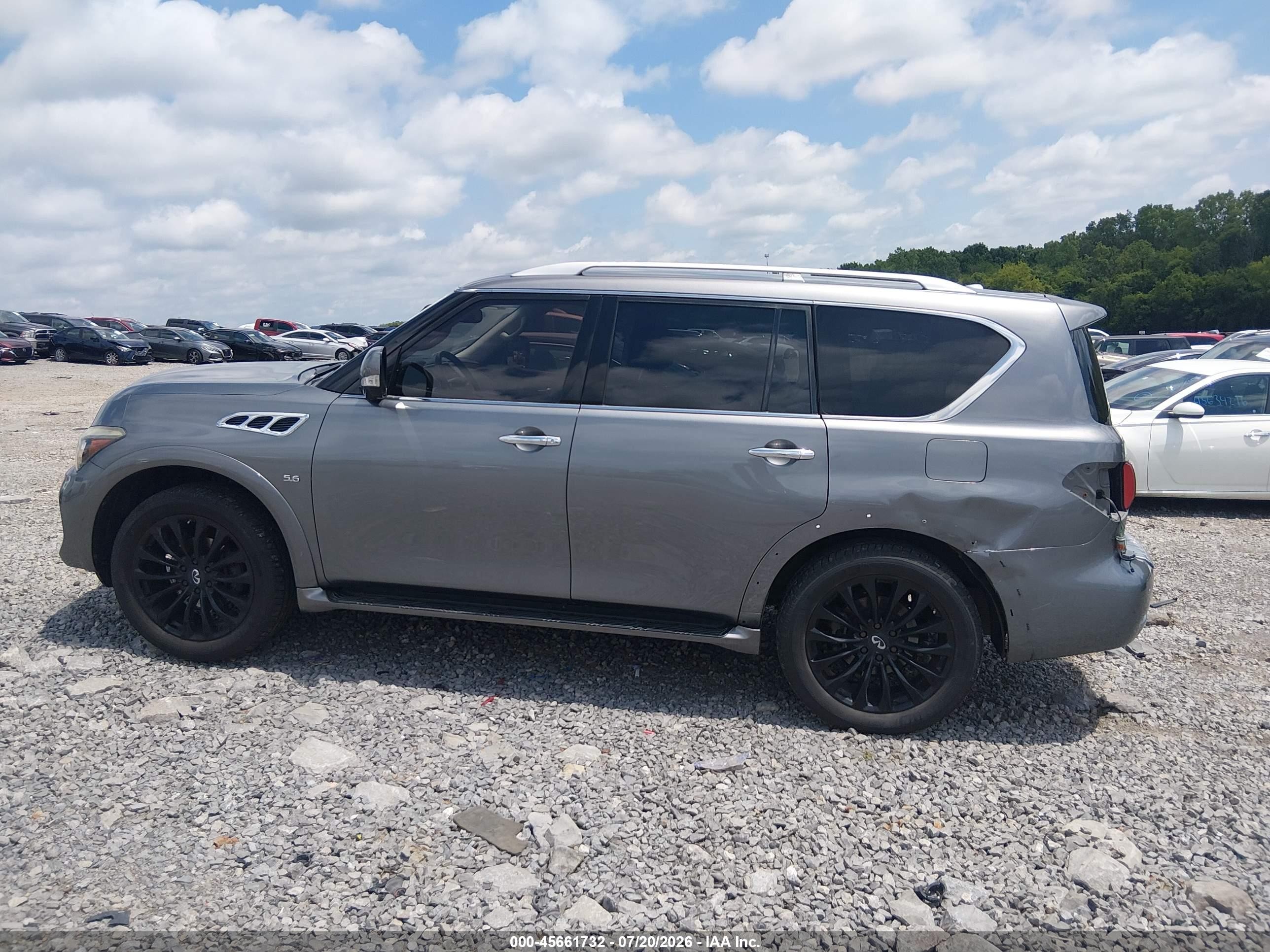 2015 Infiniti Qx80 Серый vin: JN8AZ2NE3F9081160