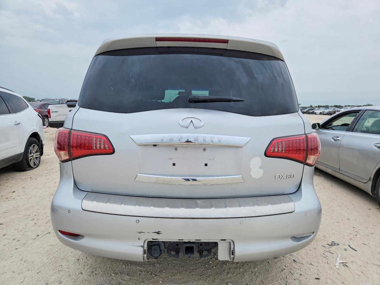 2015 Infiniti Qx80 Base Silver vin: JN8AZ2NE3F9081627