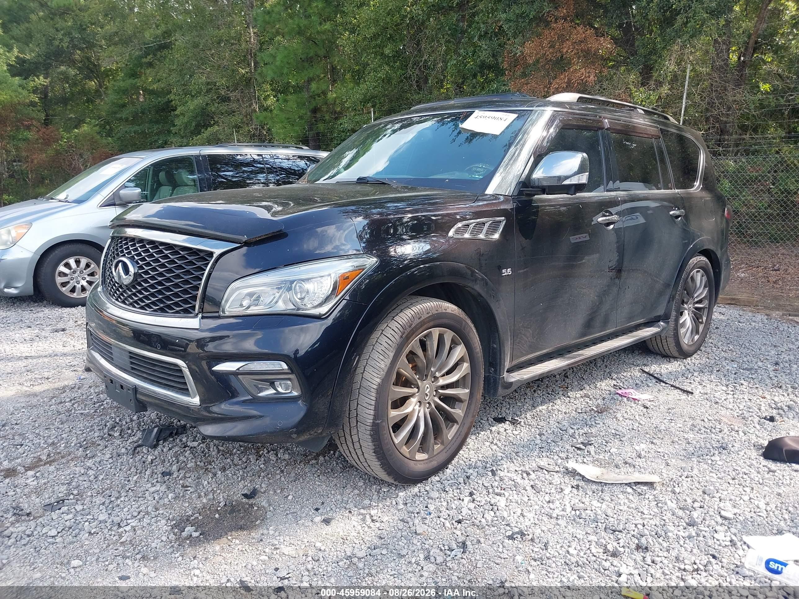2015 Infiniti Qx80 Limited Черный vin: JN8AZ2NE3F9086245