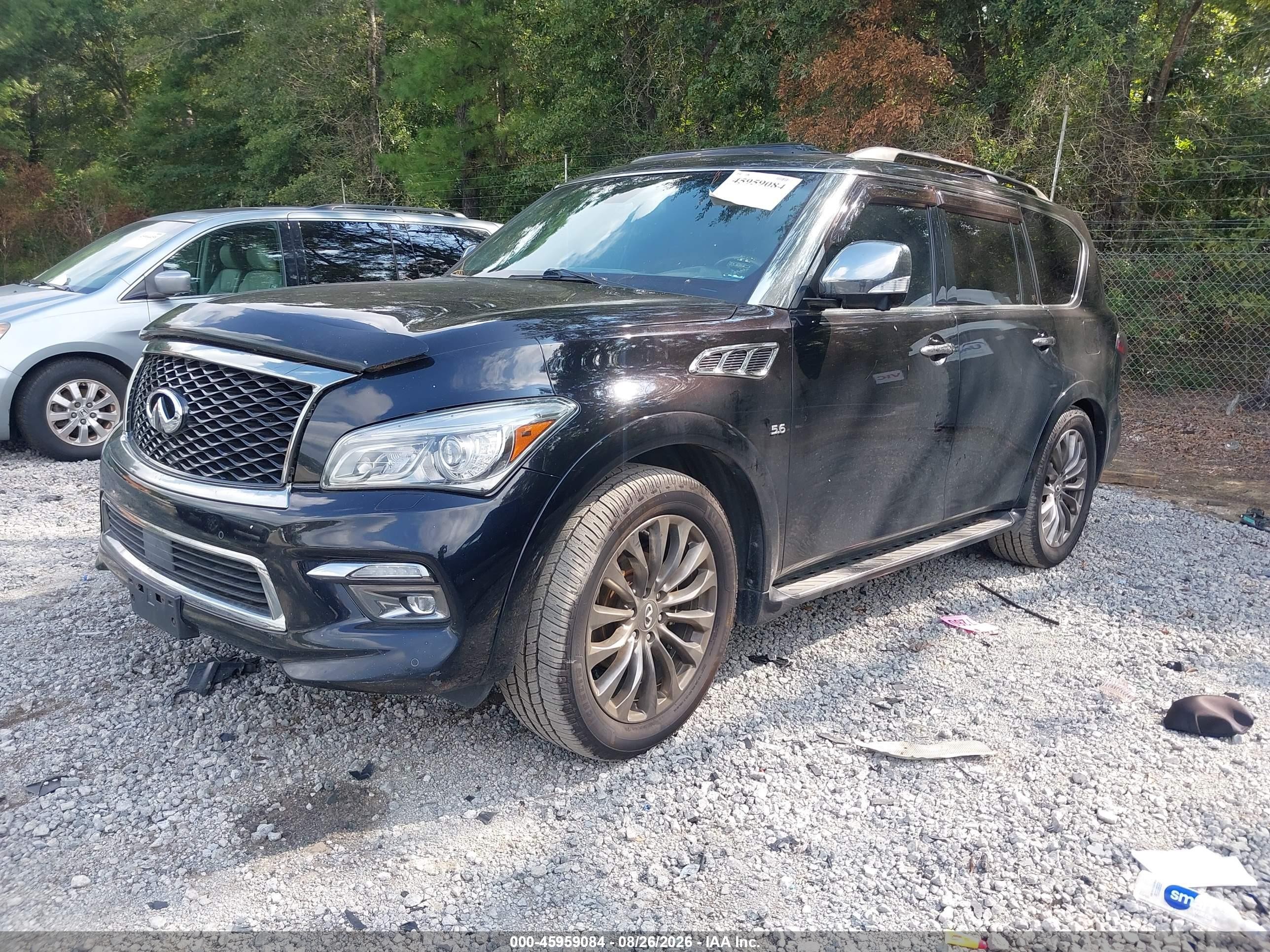 2015 Infiniti Qx80 Limited Черный vin: JN8AZ2NE3F9086245
