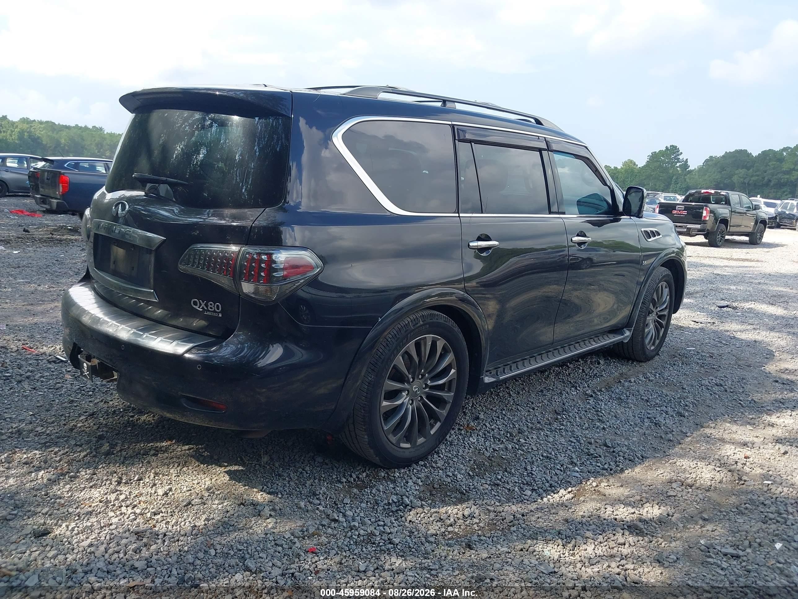 2015 Infiniti Qx80 Limited Черный vin: JN8AZ2NE3F9086245