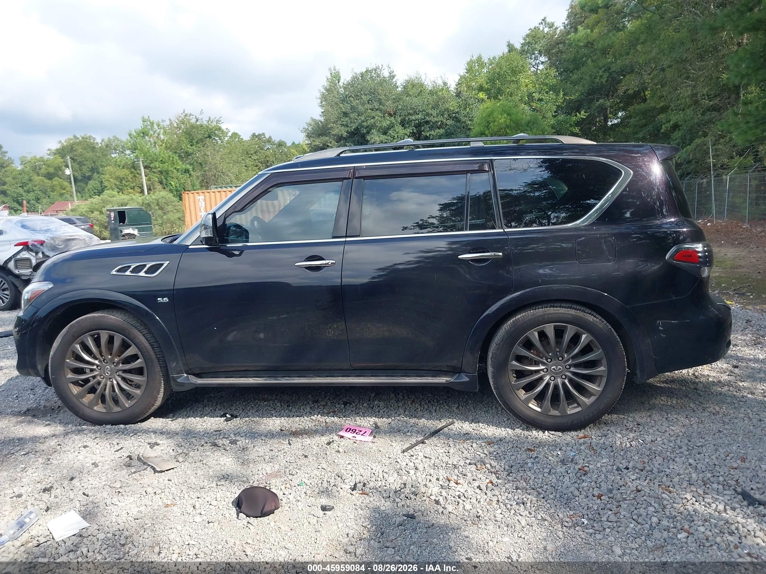 2015 Infiniti Qx80 Limited Черный vin: JN8AZ2NE3F9086245