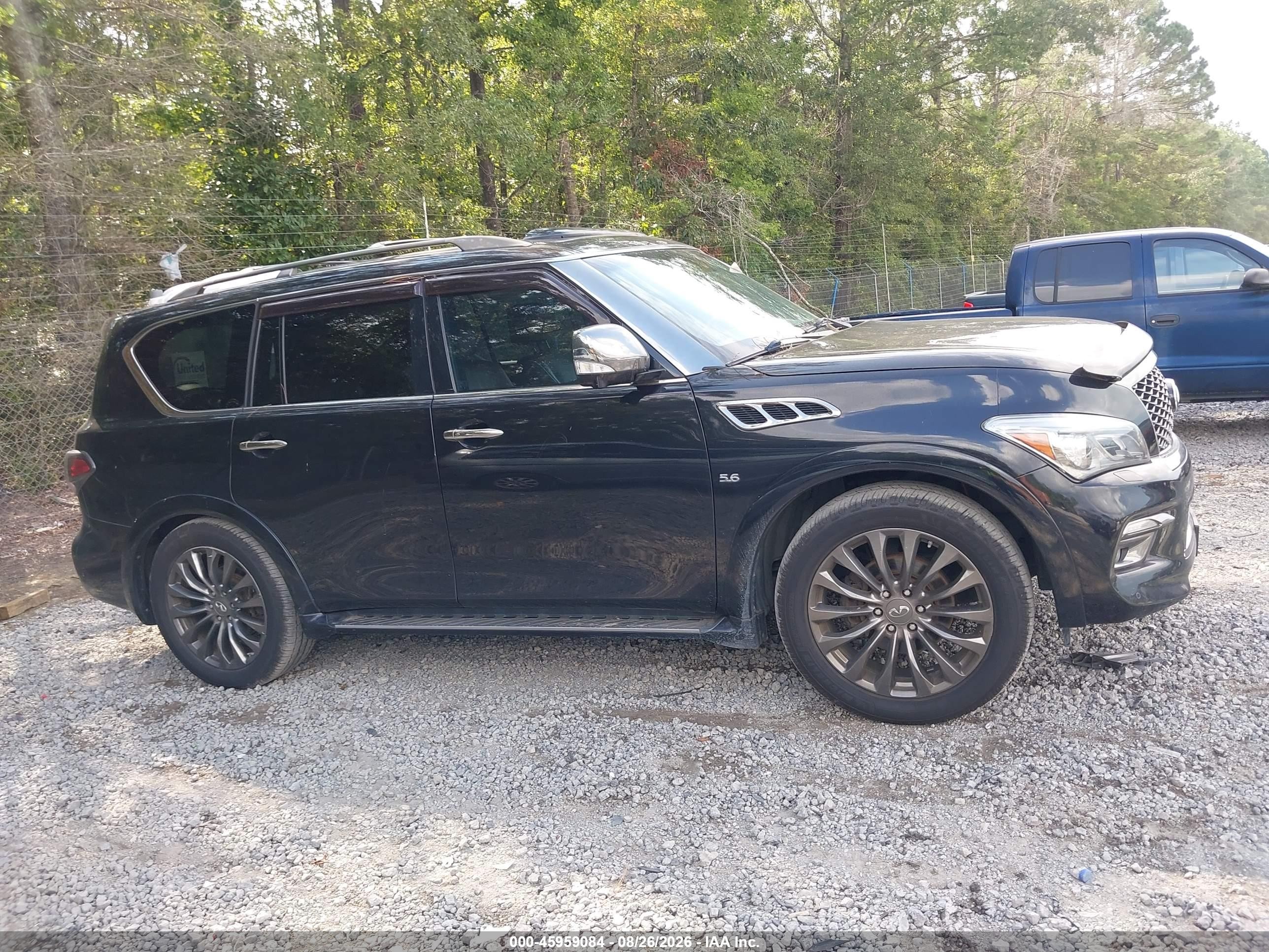 2015 Infiniti Qx80 Limited Черный vin: JN8AZ2NE3F9086245
