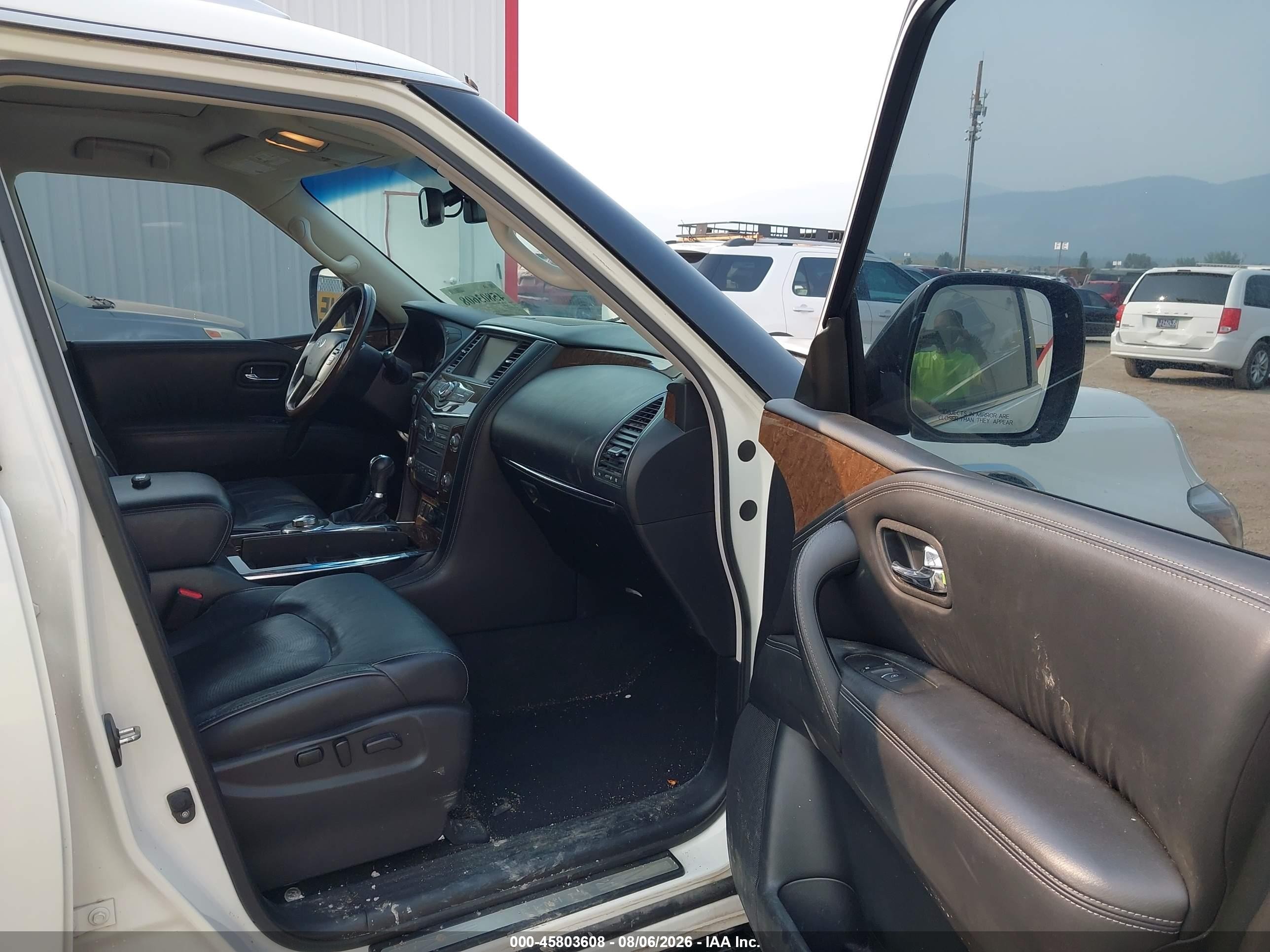 2017 Infiniti Qx80 White vin: JN8AZ2NE3H9151632