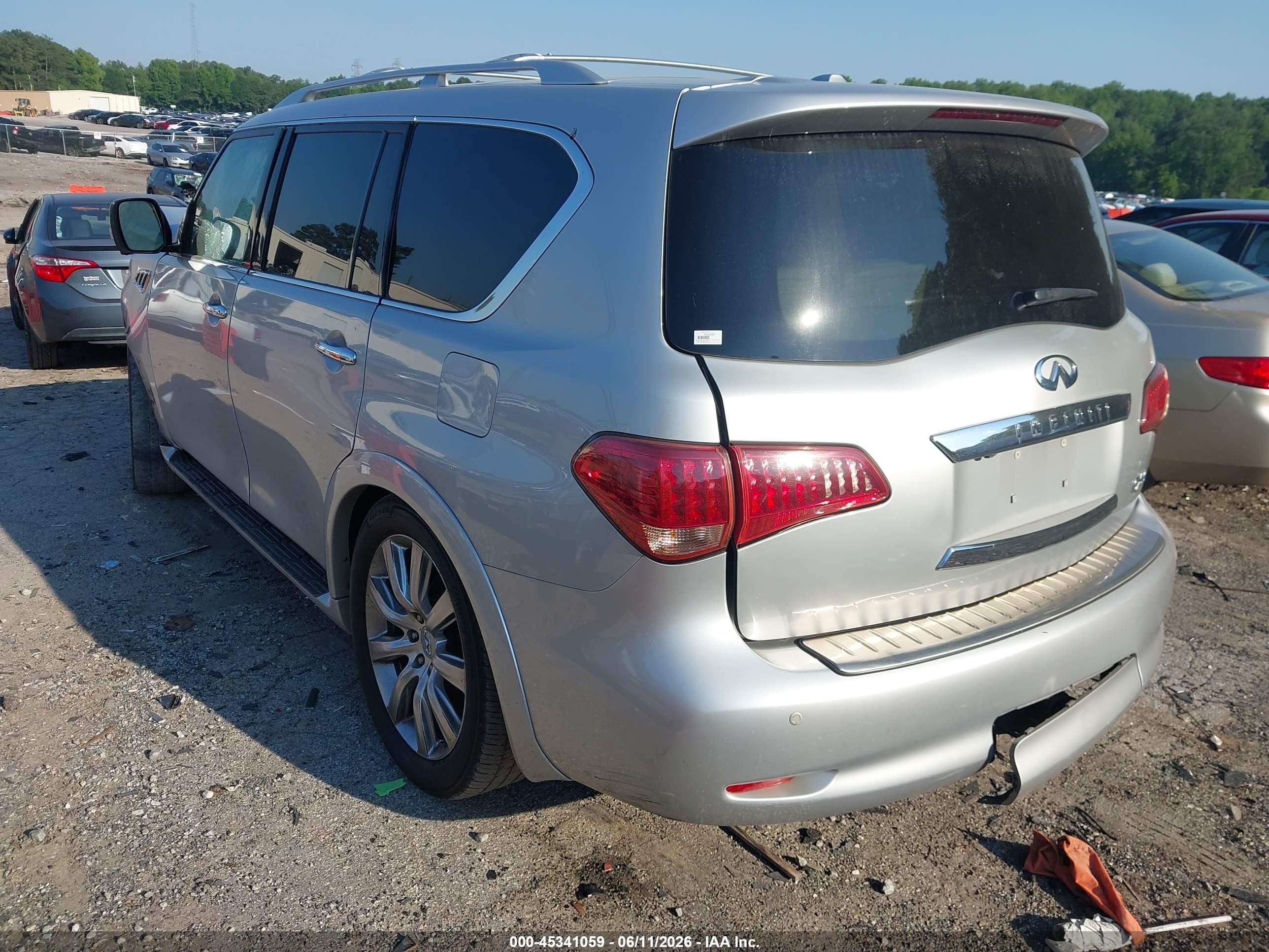2012 Infiniti Qx56   Silver vin: JN8AZ2NE4C9020170
