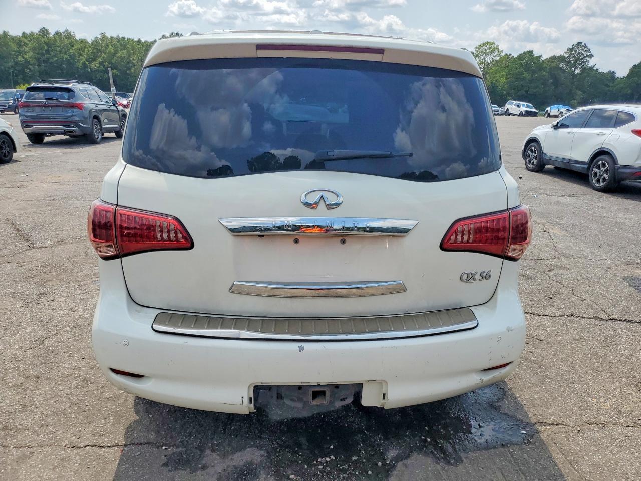 2013 Infiniti Qx56 Base White vin: JN8AZ2NE4D9041487